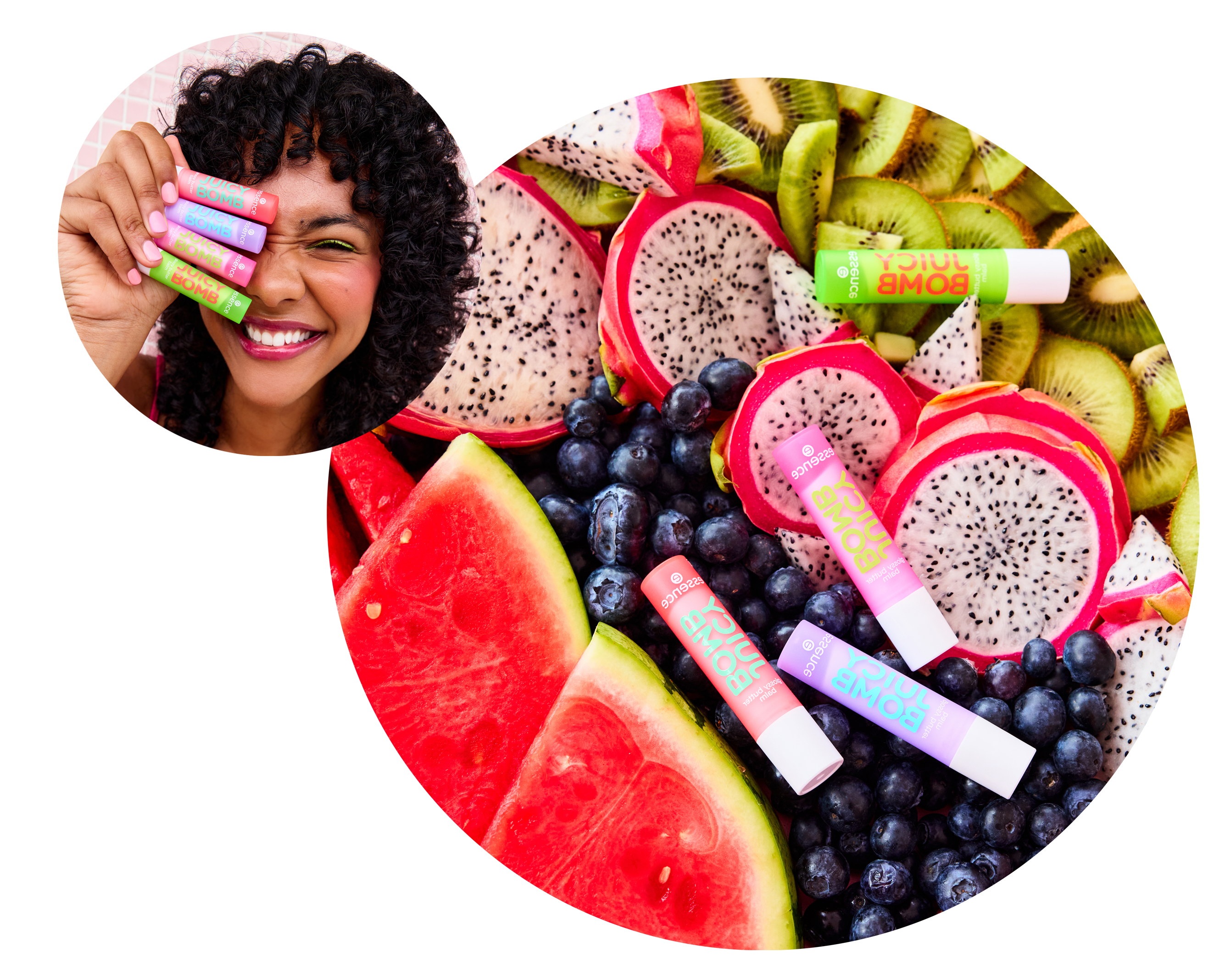 essence JUICY BOMB glossy butter balm teaser