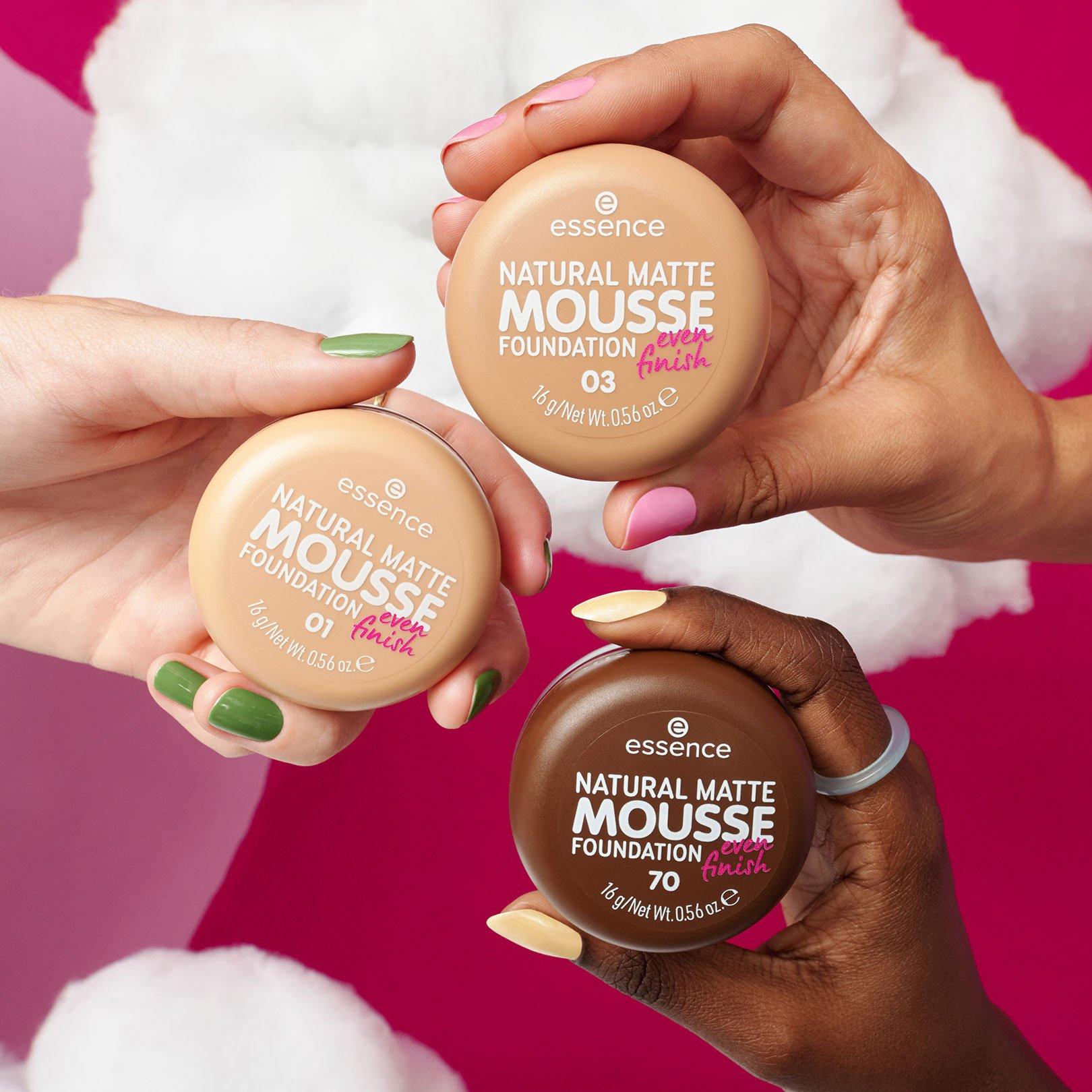 base natural matte mousse de essence