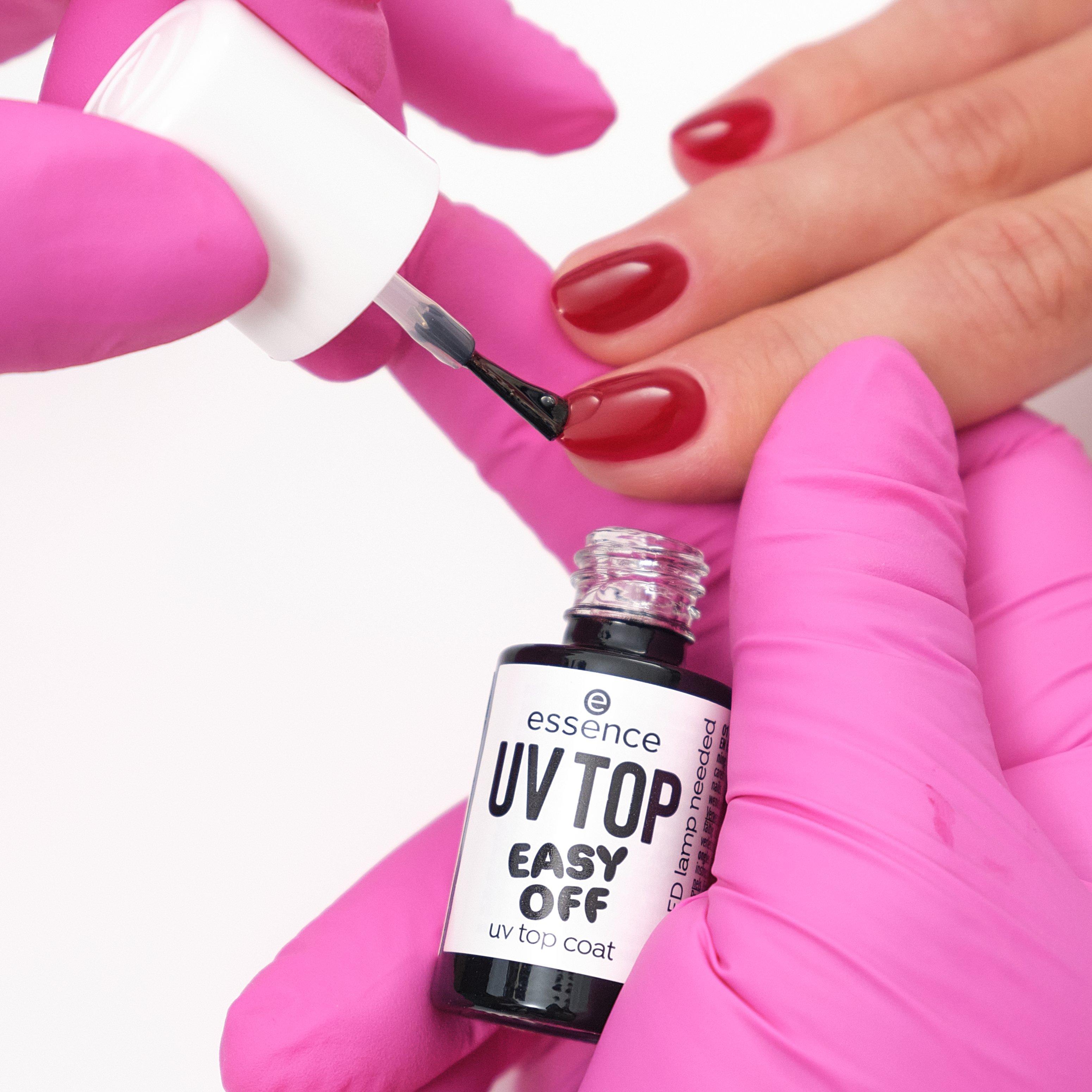 essence UV Gel Nails EASY OFF auftragen Step 6 Mit Top Coat versiegeln