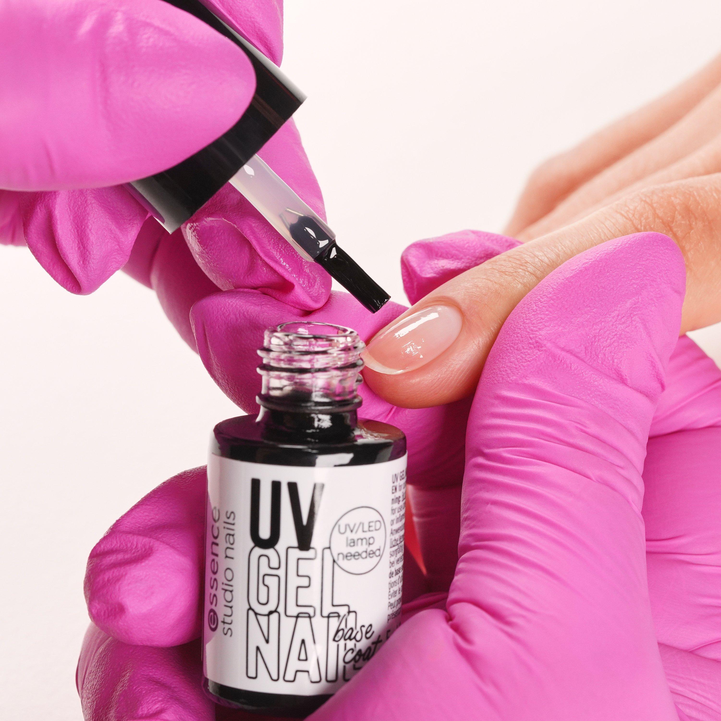 Apply the essence UV nail polish base coat