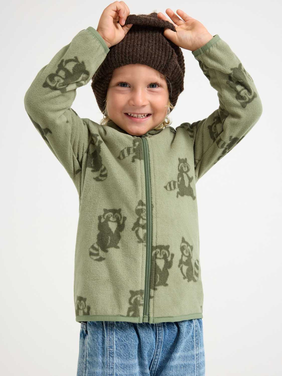 Jacka i microfleece