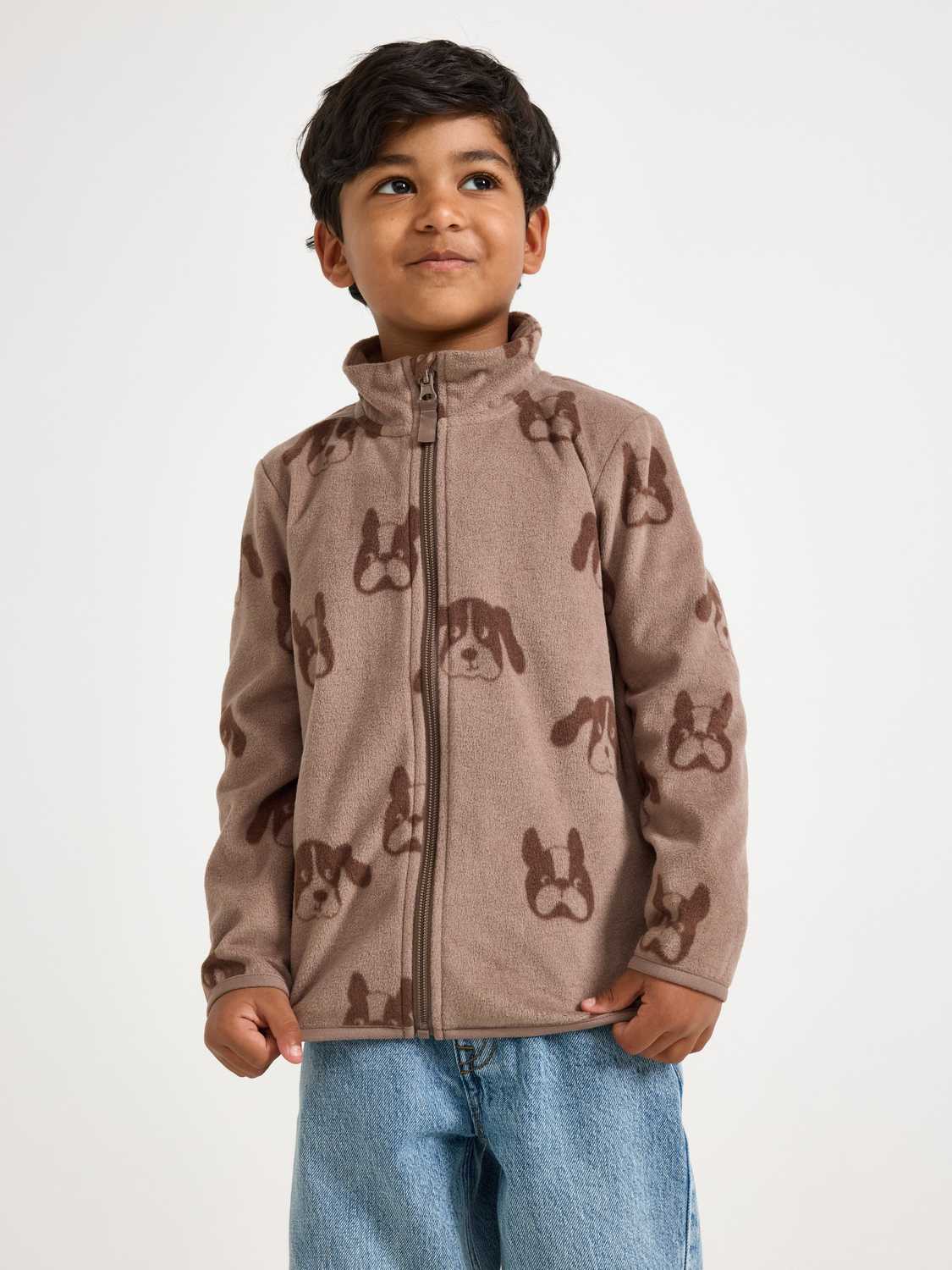 Jacka i microfleece