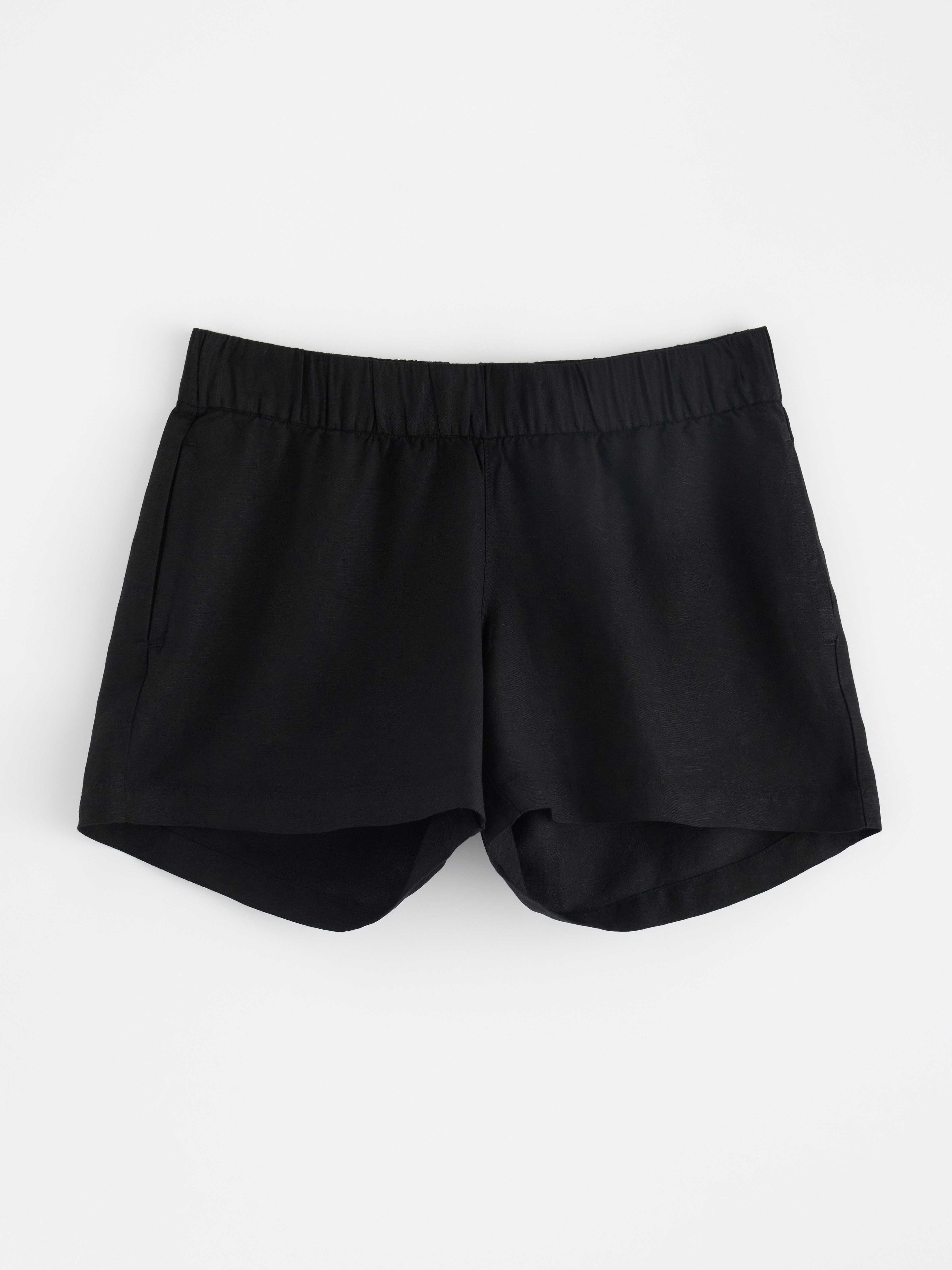 MOM shorts i linneblandning