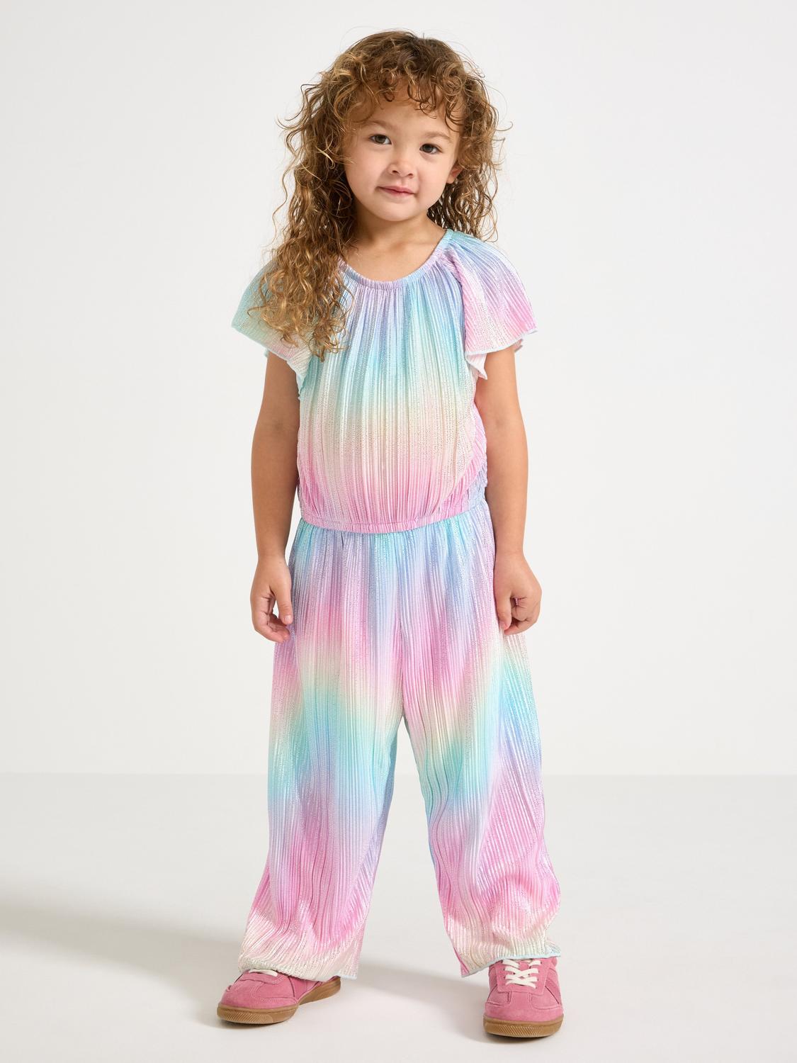 Plisserad Jumpsuit med glitter