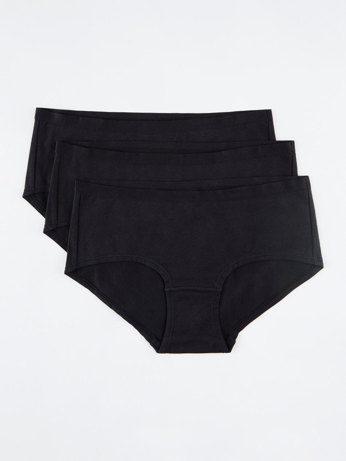 3-pack trosor med normalhög midja