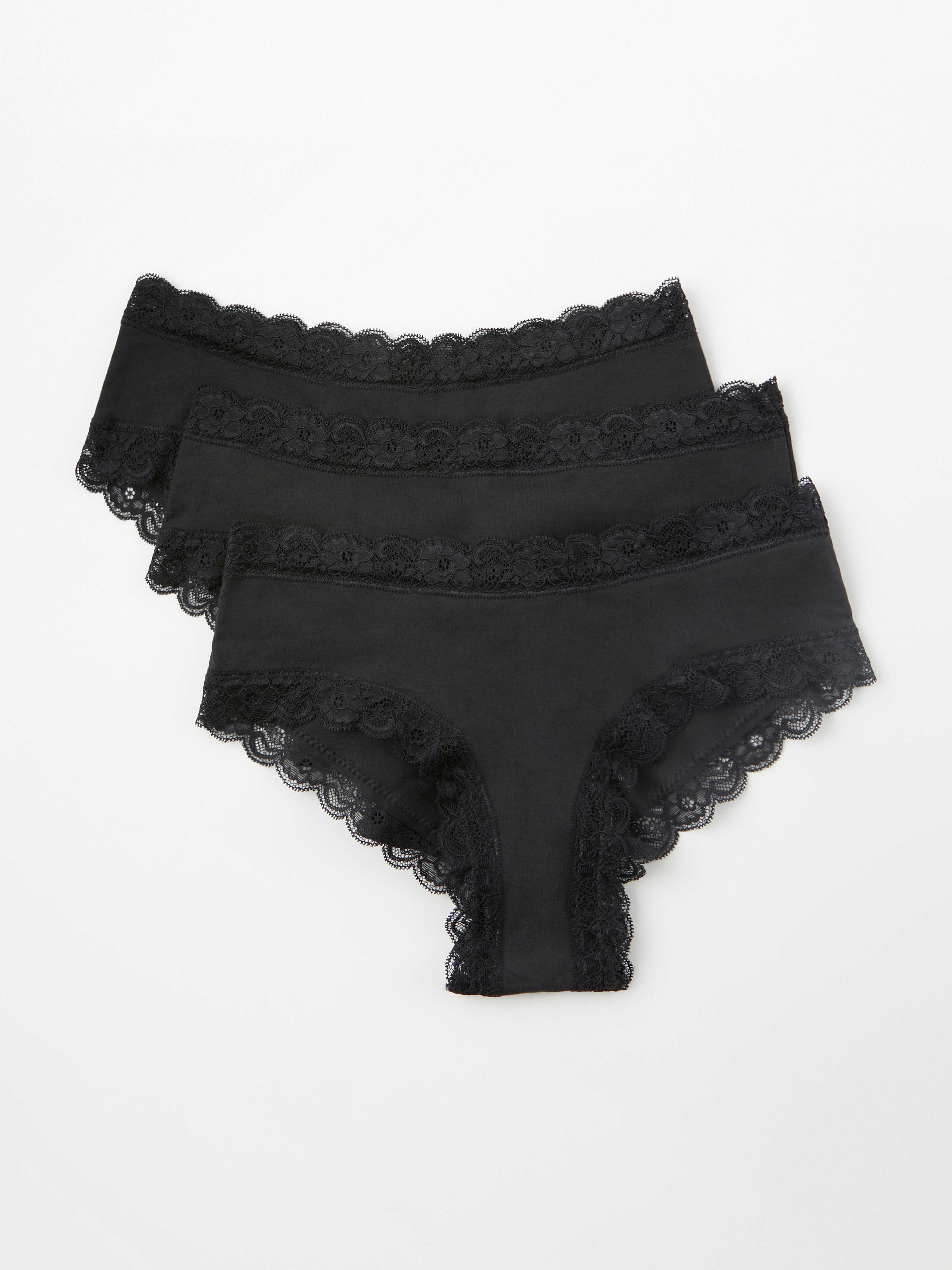 3-pack braziliantrosor med normalhög midja