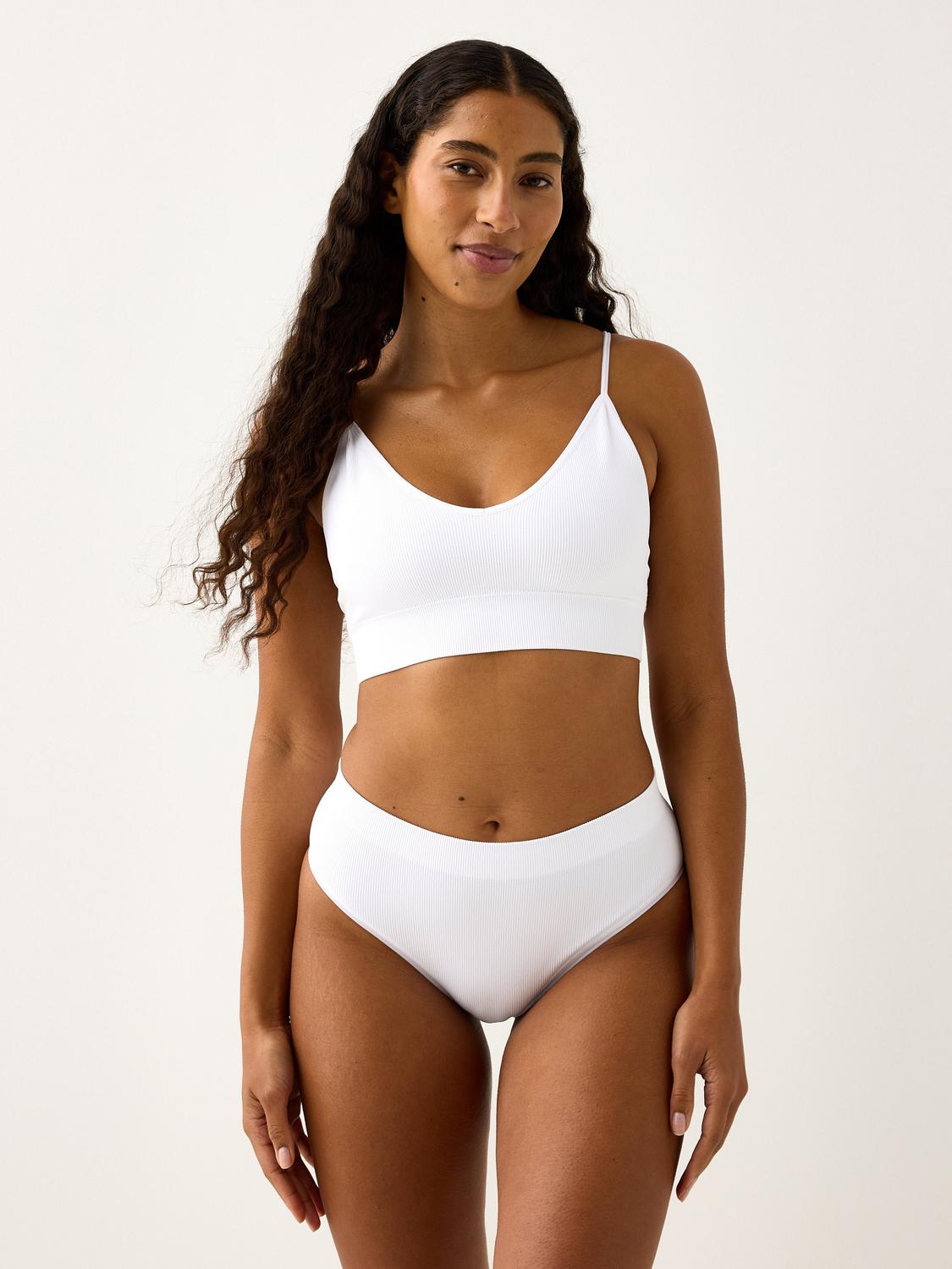Brazilian high ribbad seamless-trosa