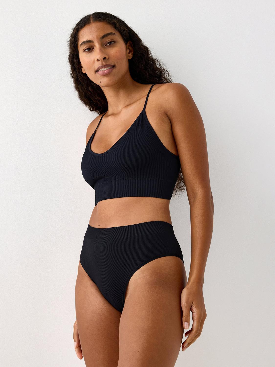 Brazilian high ribbad seamless-trosa