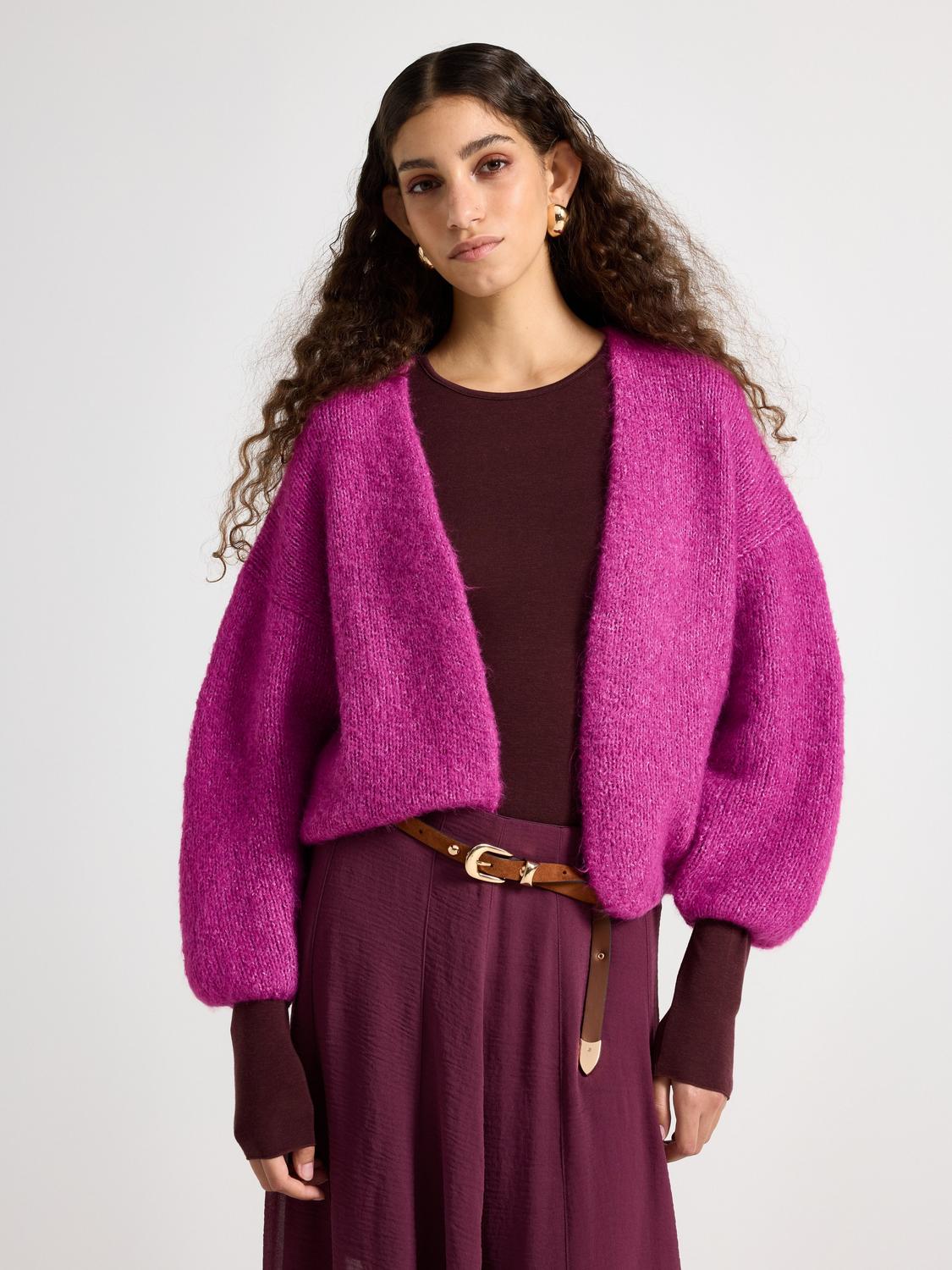 Stickad cardigan
