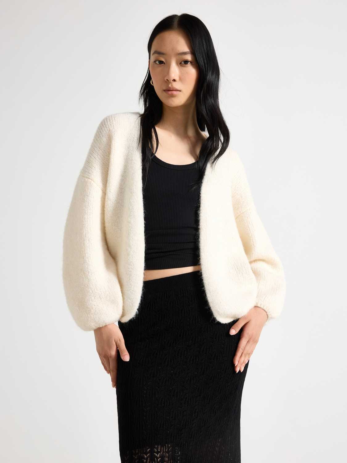 Stickad cardigan