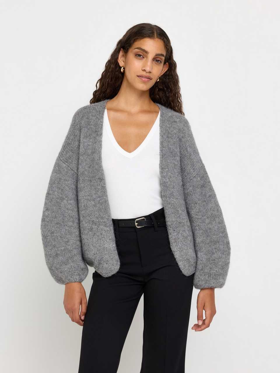 Stickad cardigan