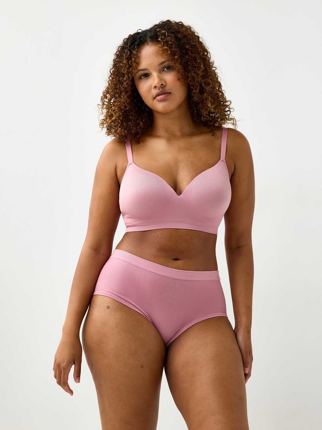 3-pack seamless trosor med normalhög midja