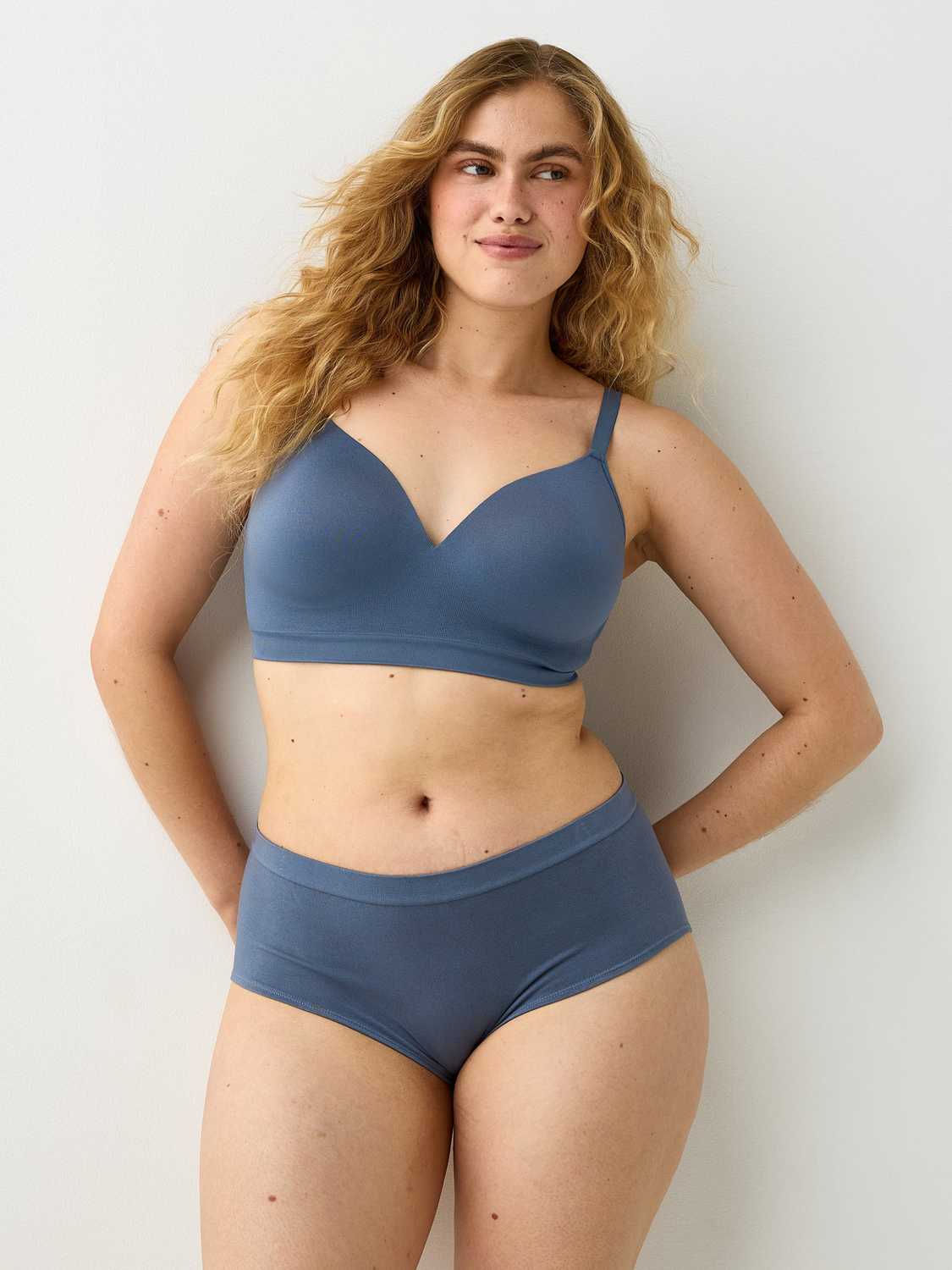 3-pack seamless trosor med normalhög midja