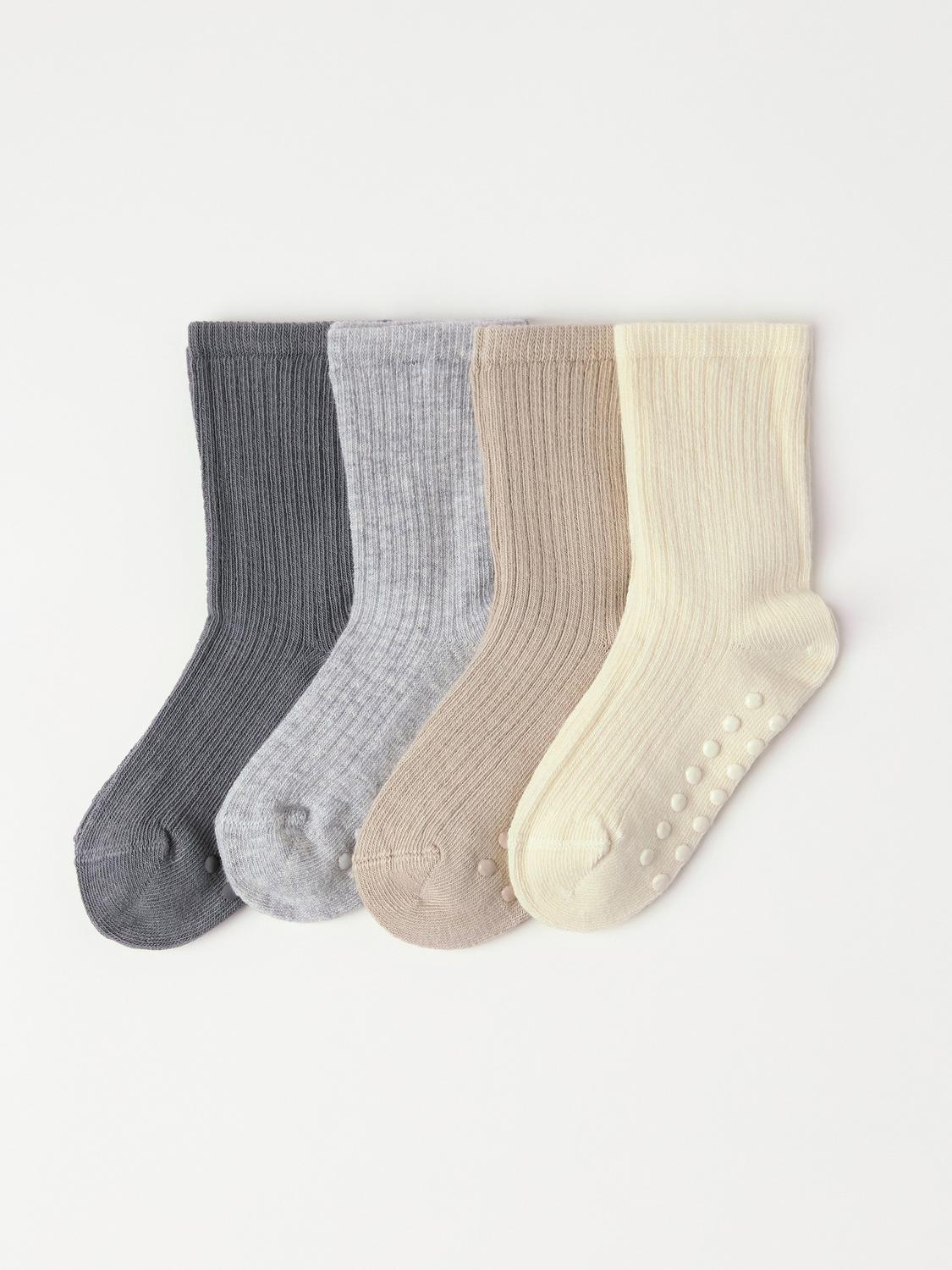 4-pack ribbade strumpor