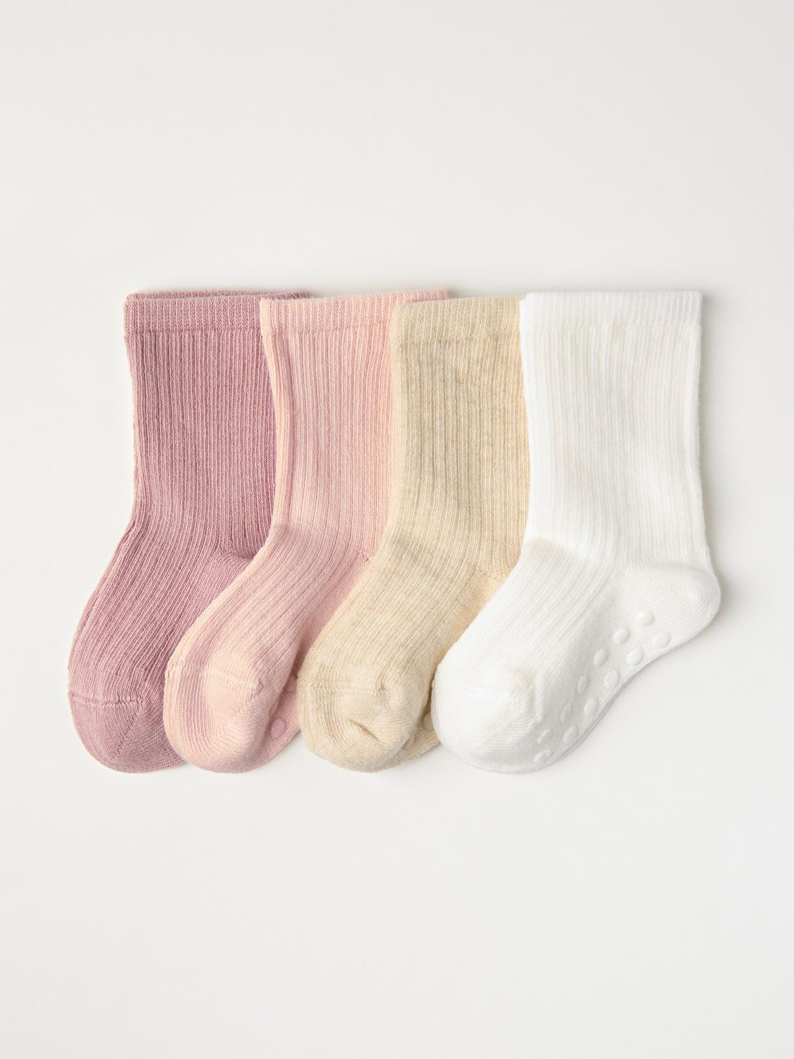 4-pack ribbade strumpor