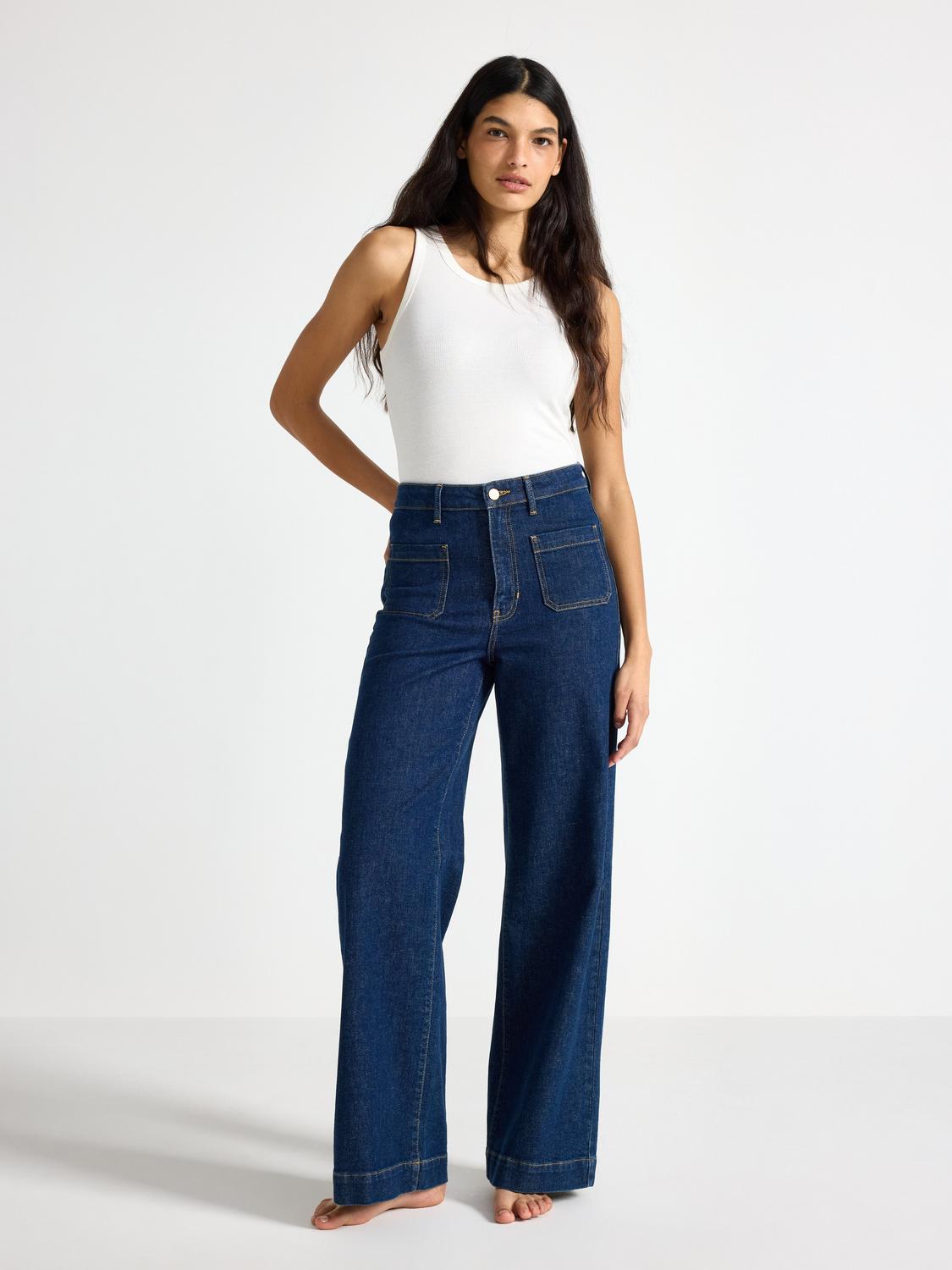 WIDE Paula jeans med lätt stretch