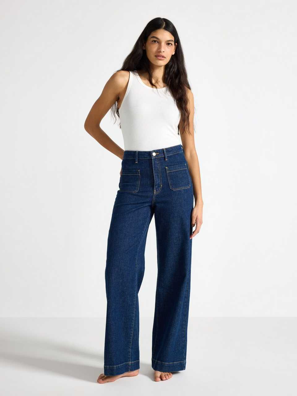 WIDE Paula jeans med lätt stretch