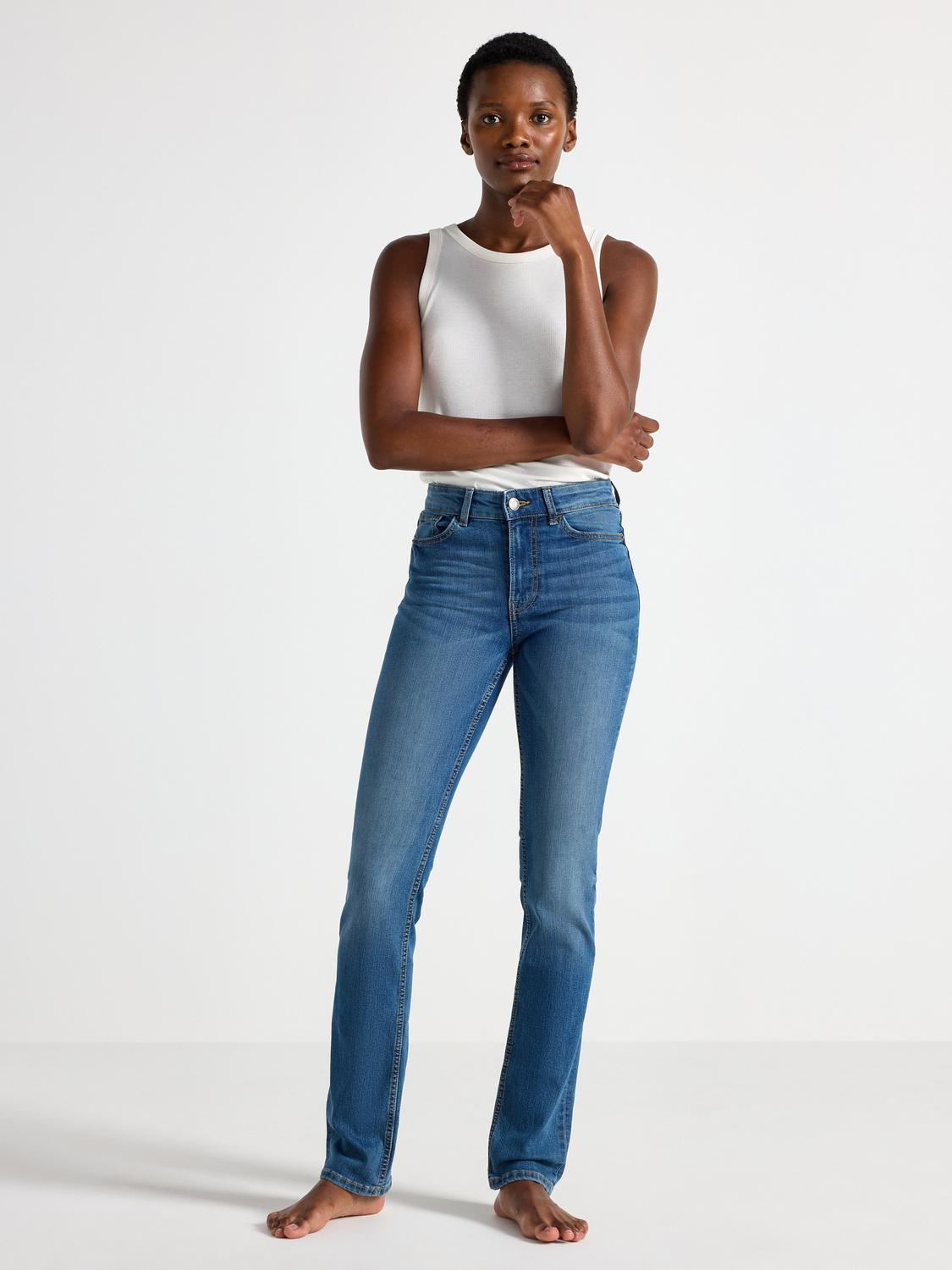 SLIM Ellen stretch jeans med medelhög midja