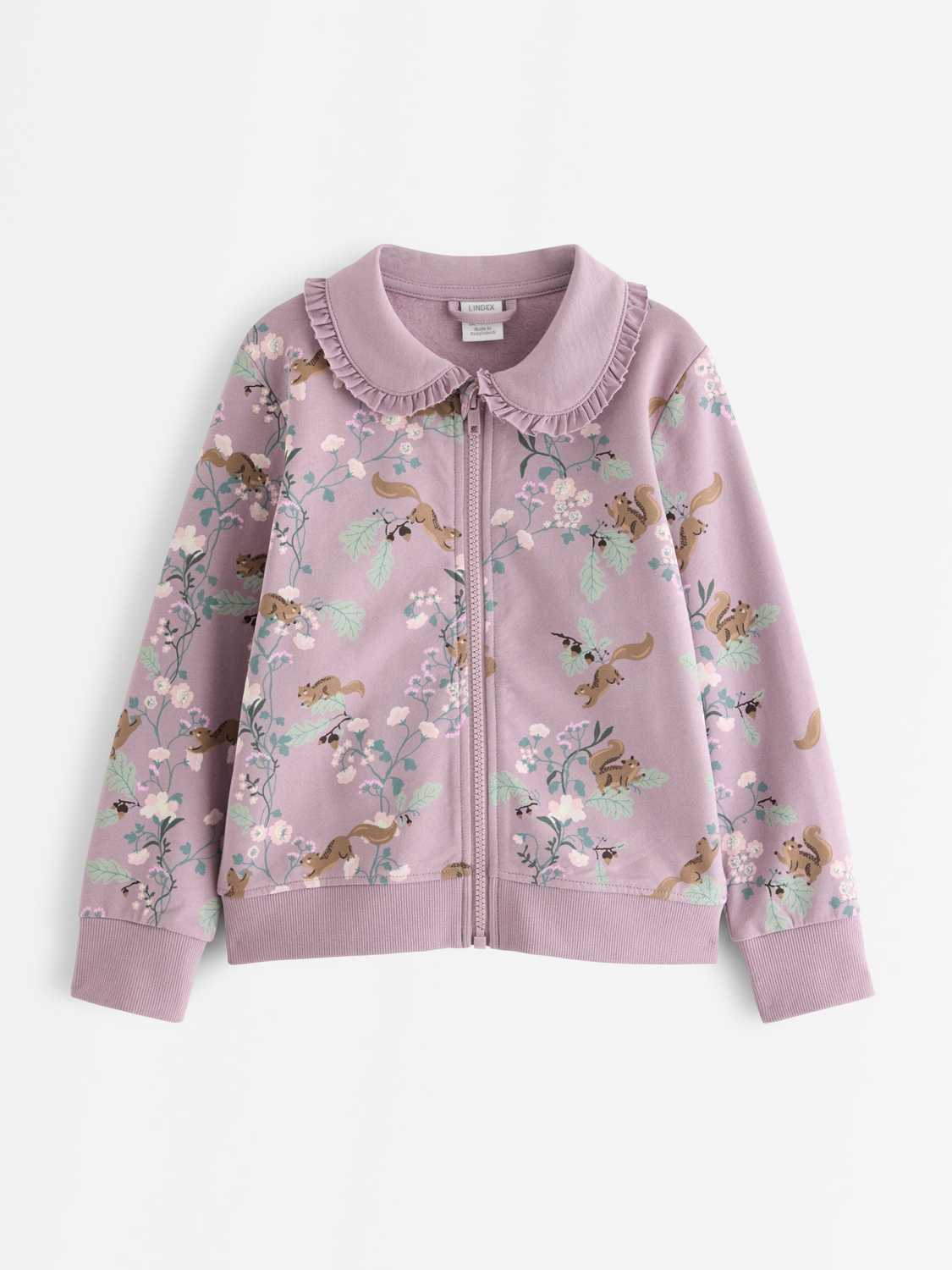 Sweatshirt med dragkedja