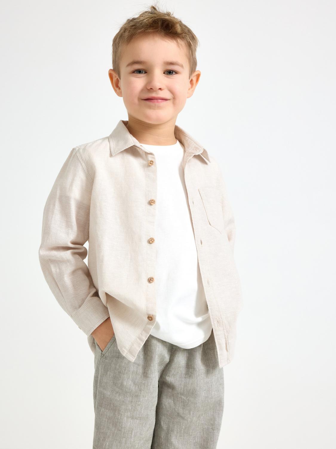 Skjorta i linneblandning