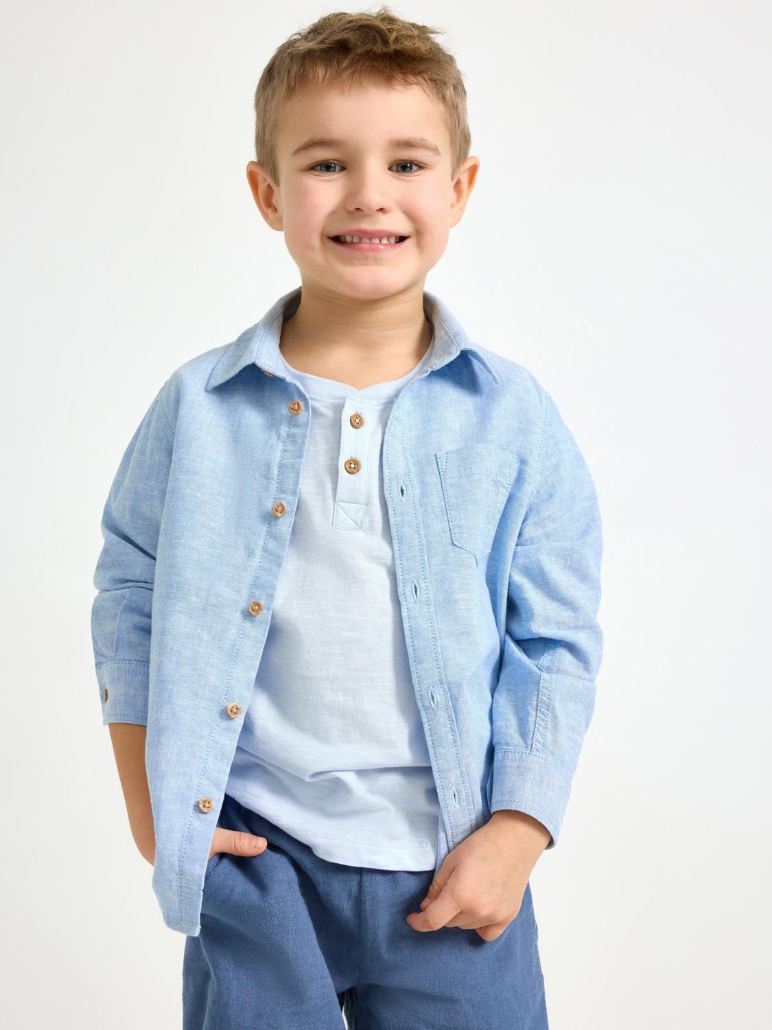 Skjorta i linneblandning