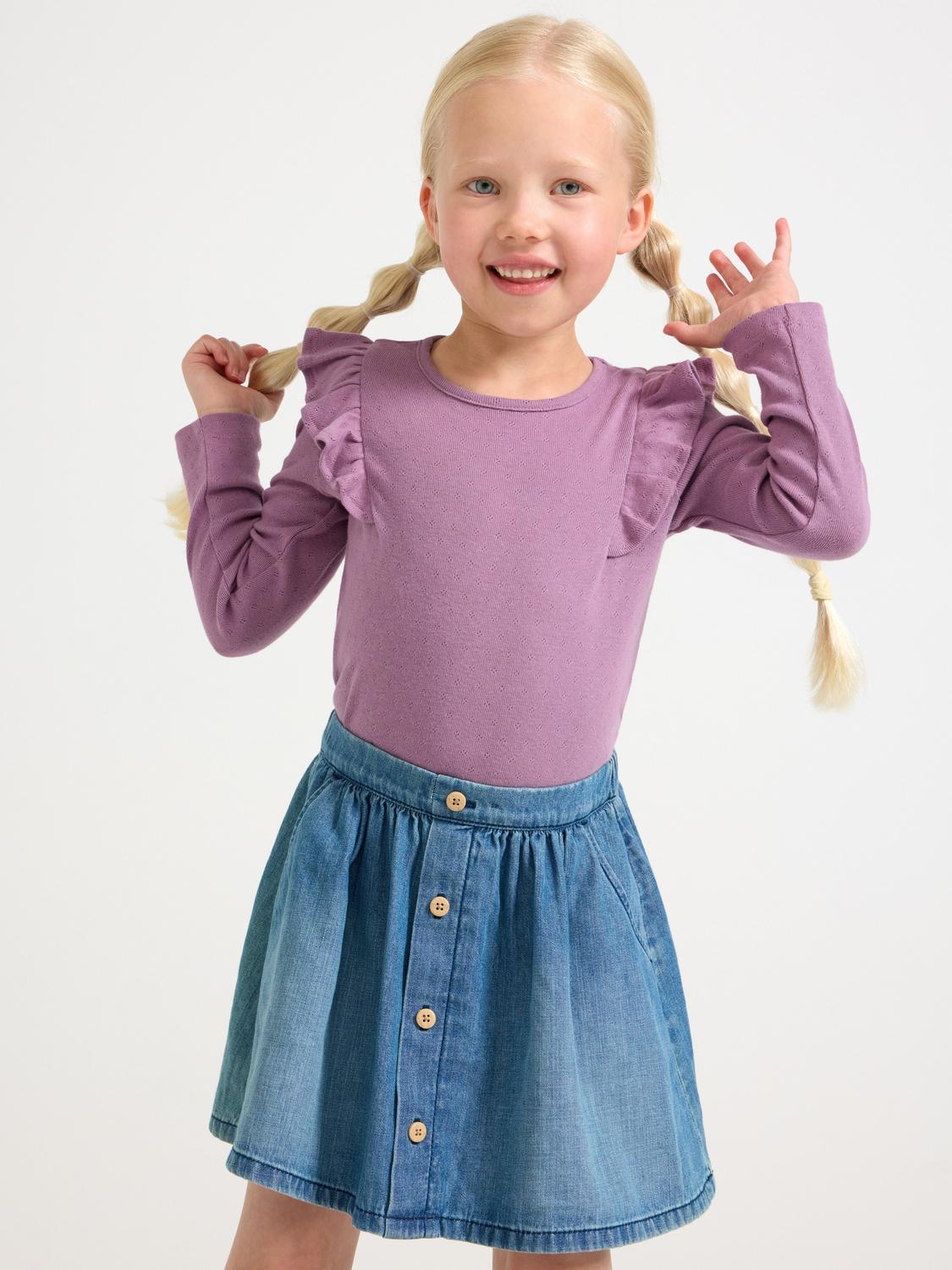 2-pack long-sleeved top in pointelle