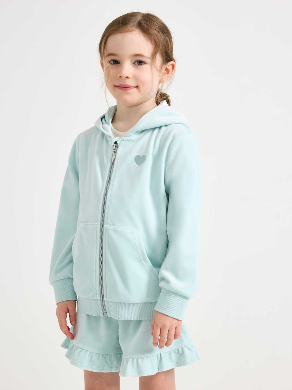 Hoodie i velour