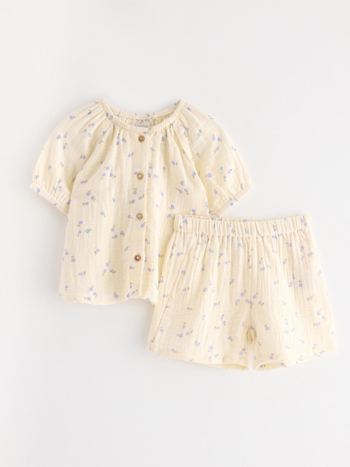 Set - blus och shorts
