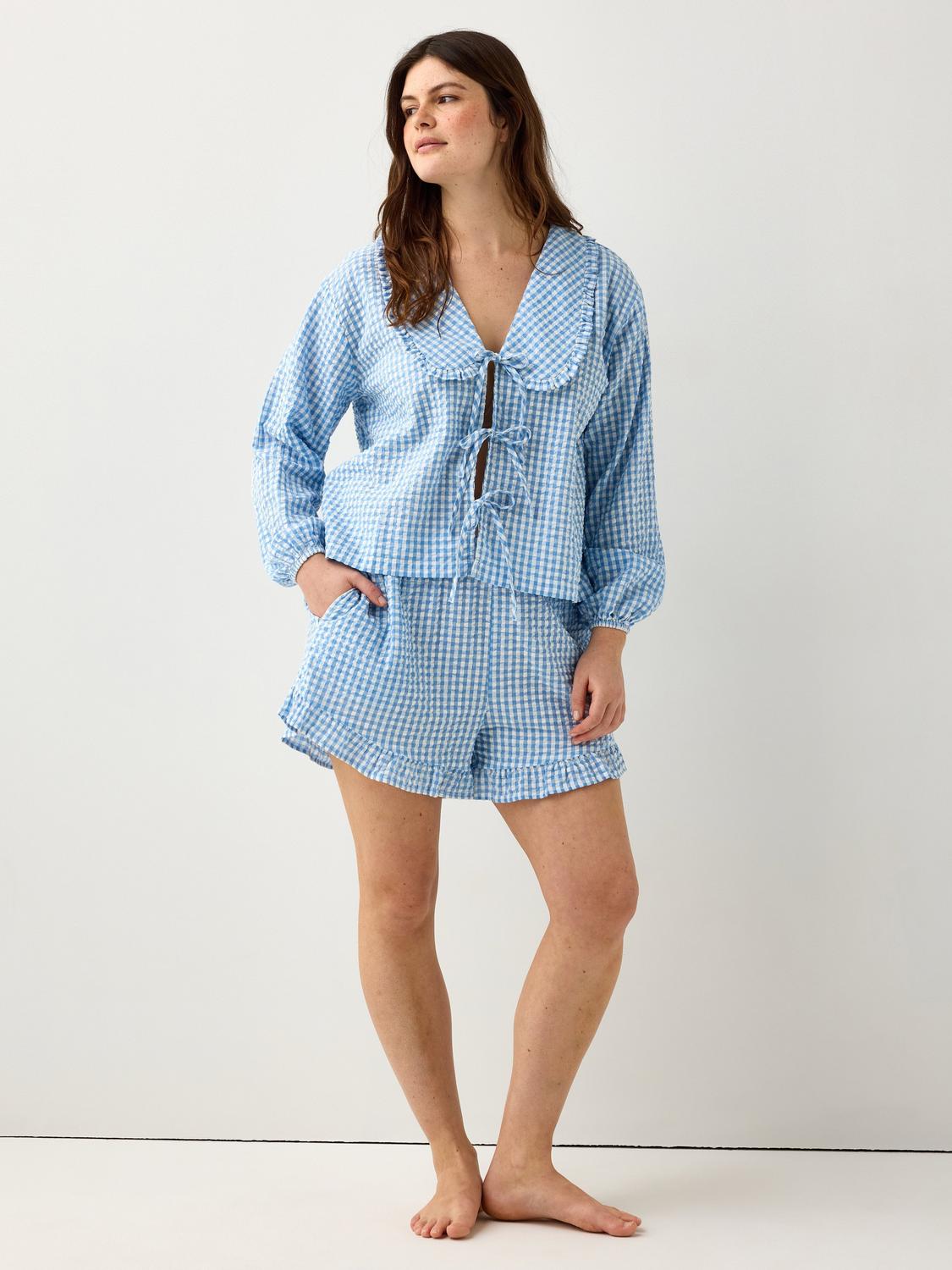 Pyjamasshorts i bäckebölja