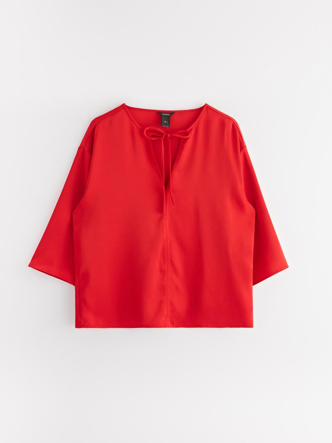 Kortärmad blus i satin