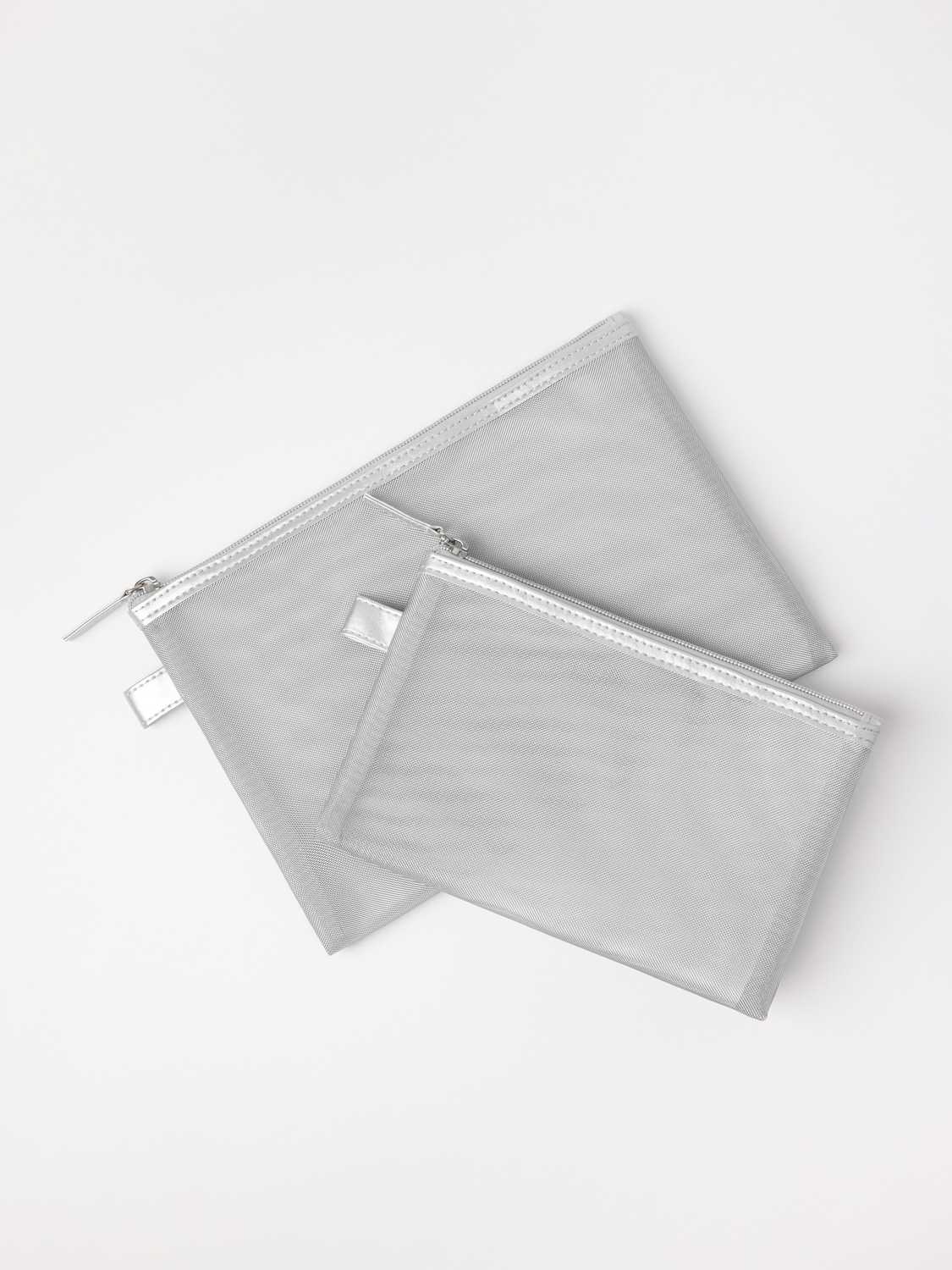 2-pack sminkväskor i mesh