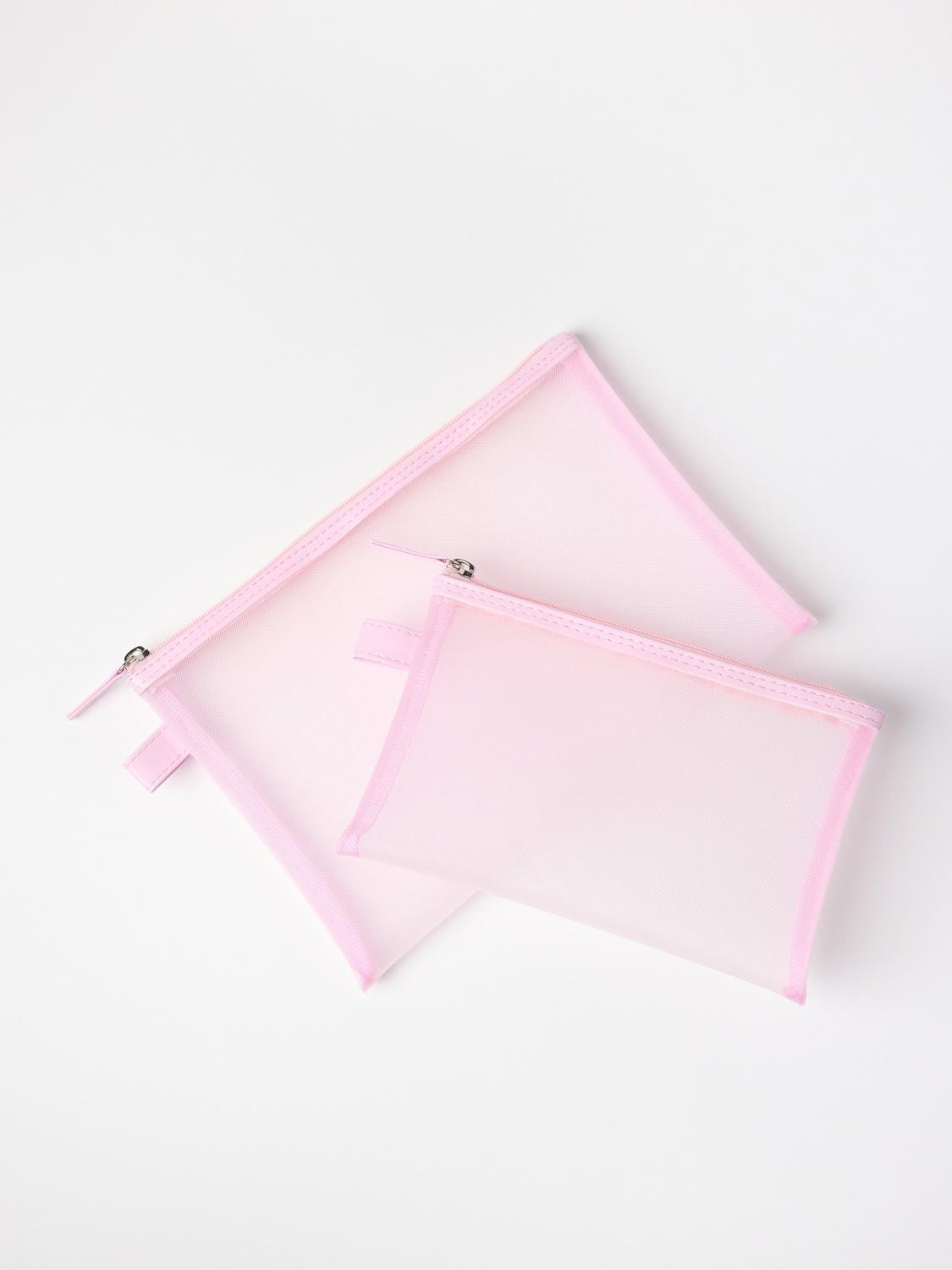 2-pack sminkväskor i mesh
