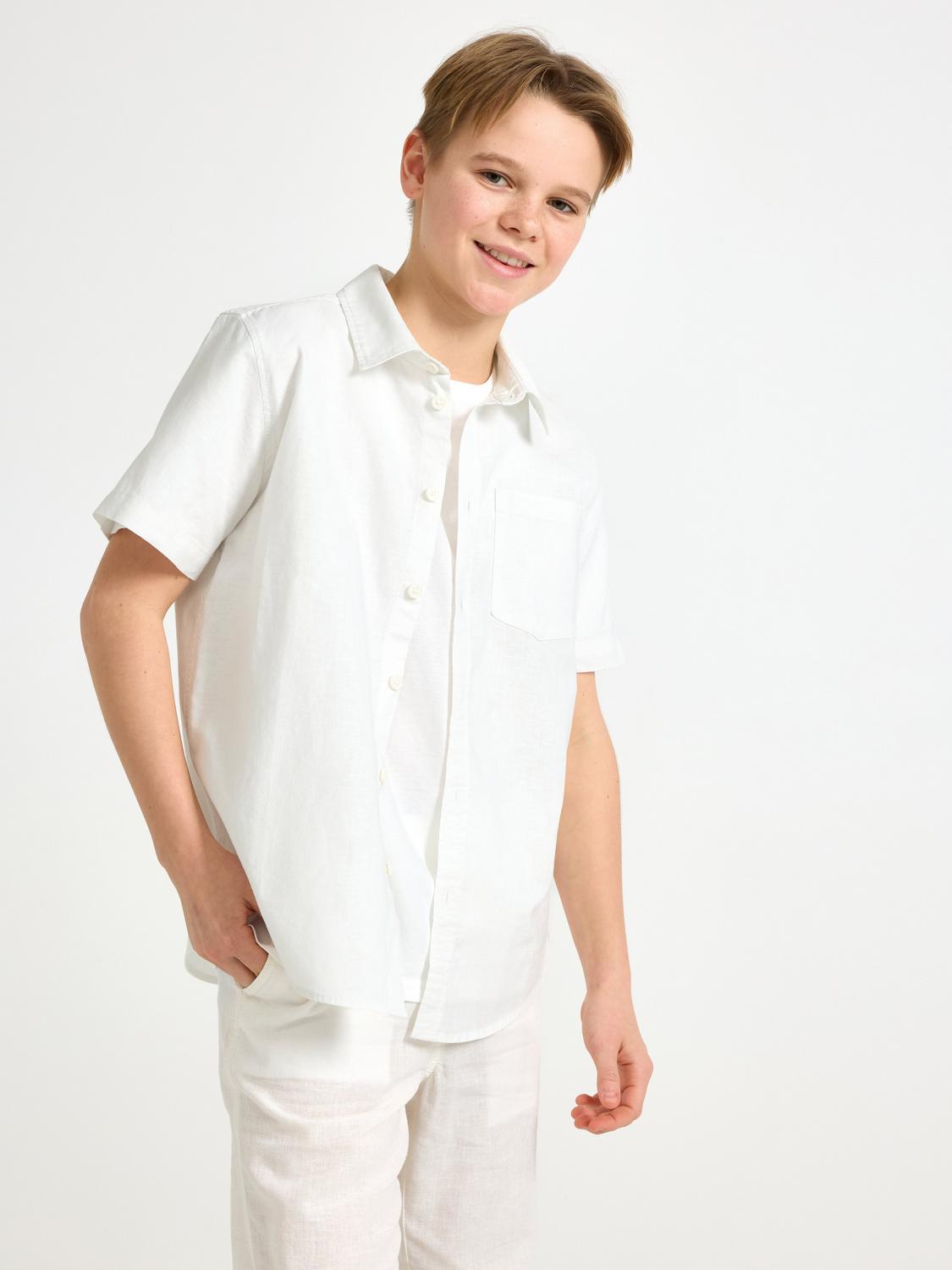 Skjorta i linneblandning