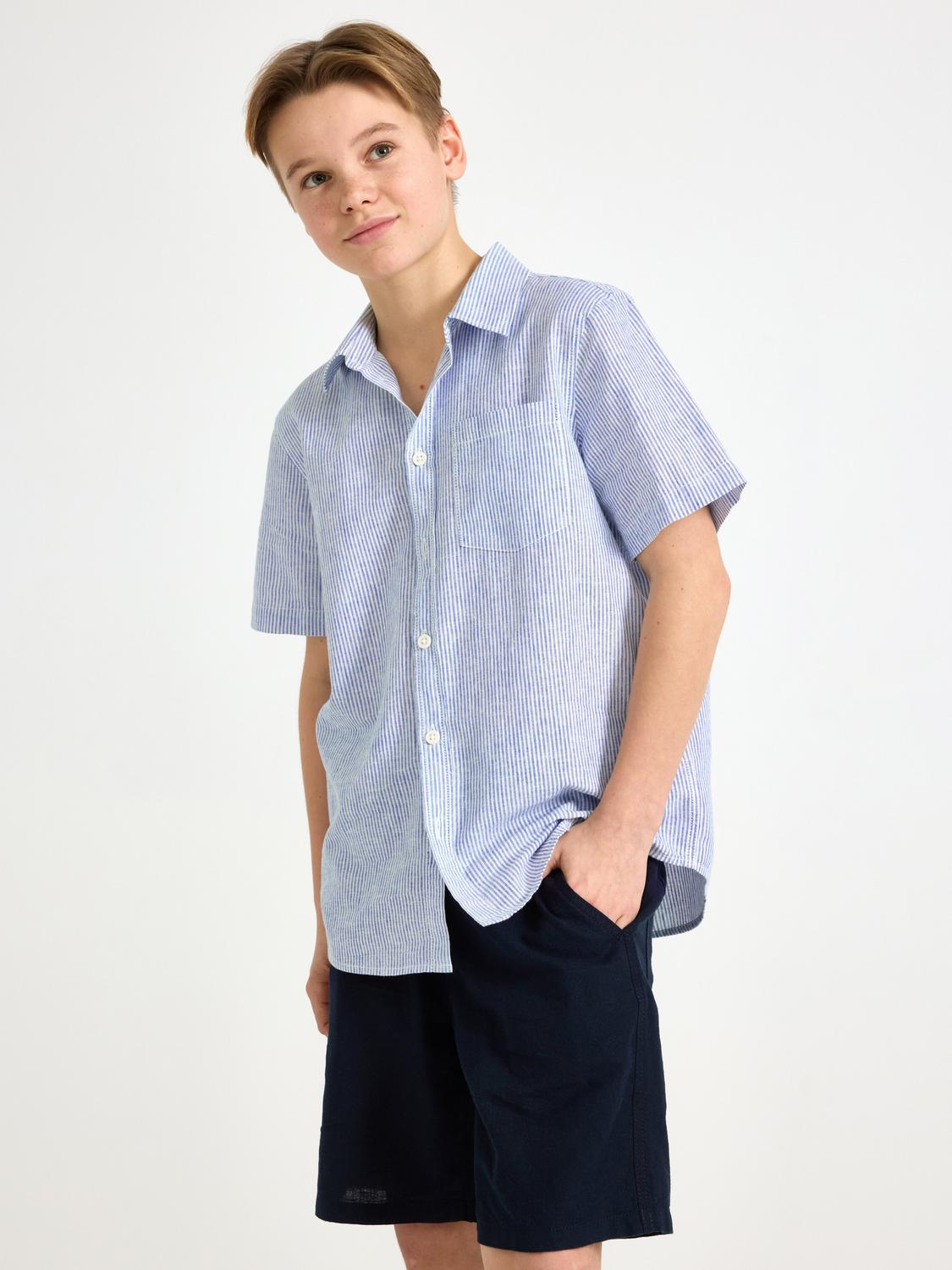 Skjorta i linneblandning