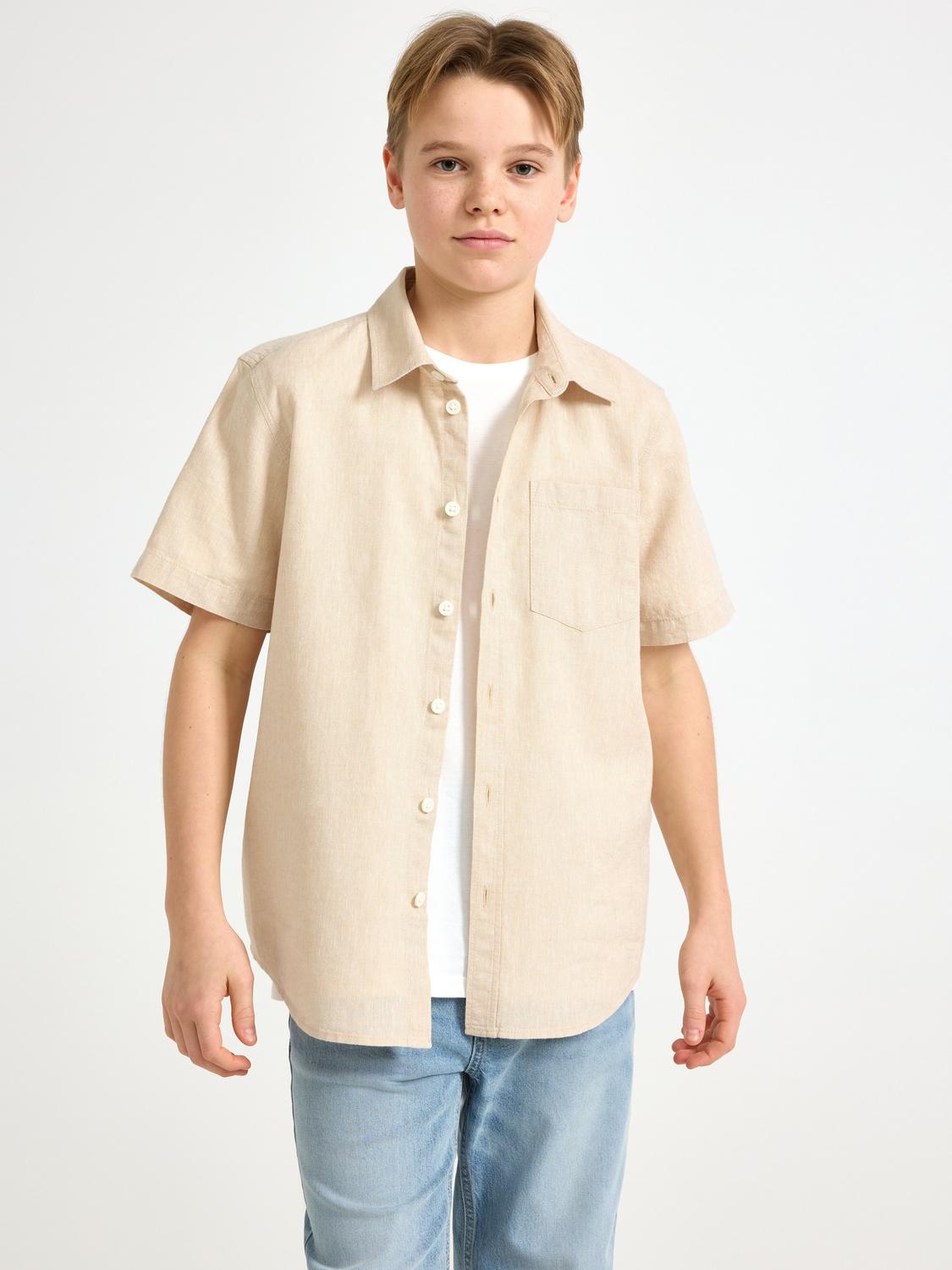 Skjorta i linneblandning