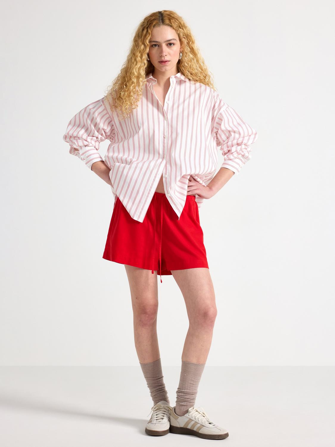 Shorts i linneblandning
