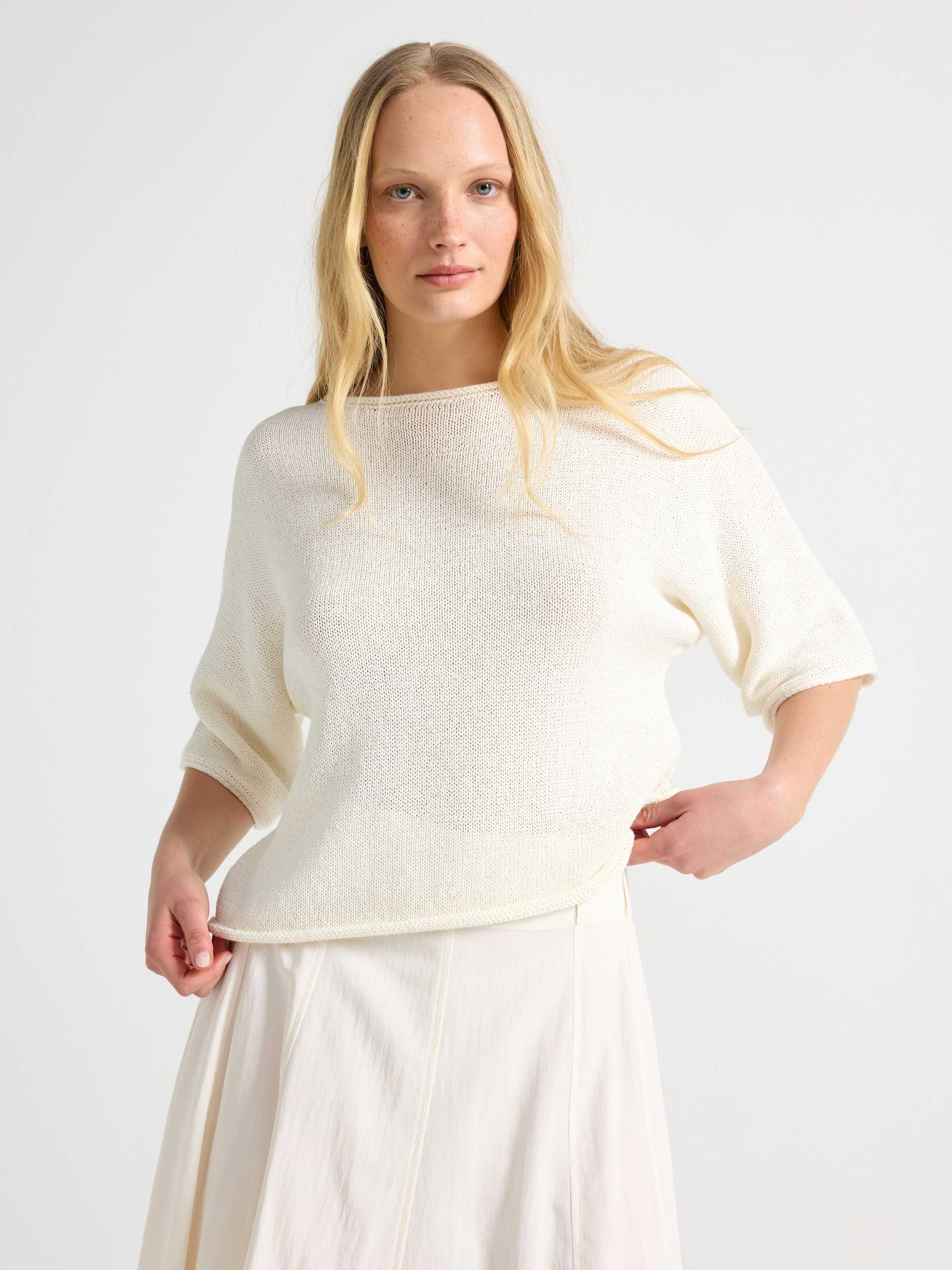 Lindex Tröja 'Selina' pastellgul / äpple / svart dam – bild 3