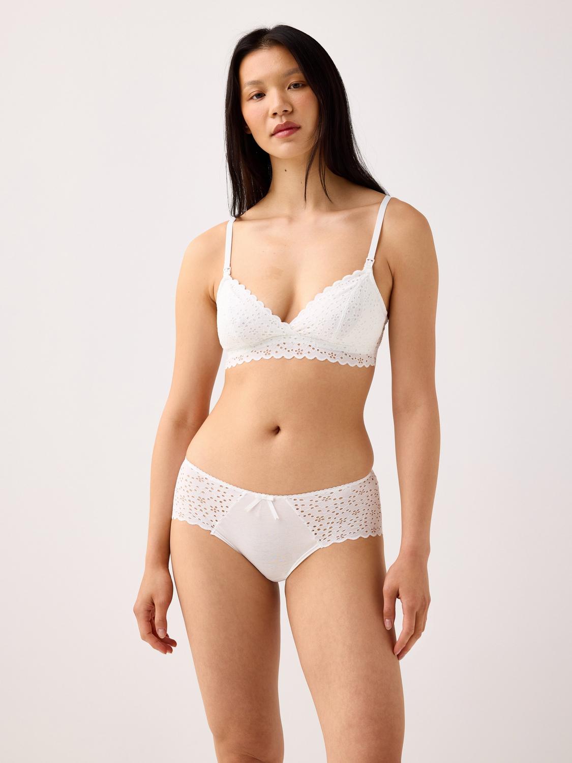 MOM amnings-bh med broderie anglaise