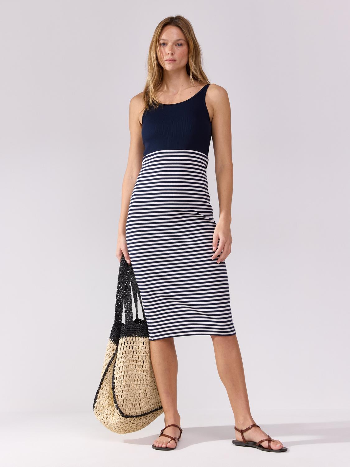 Midiklänning i trikå