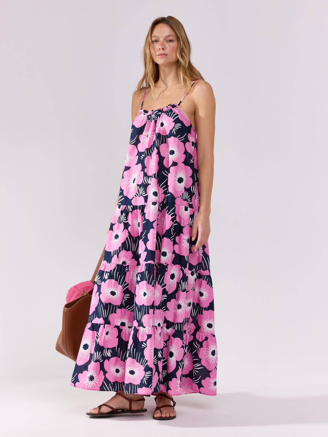 Mönstrad maxiklänning