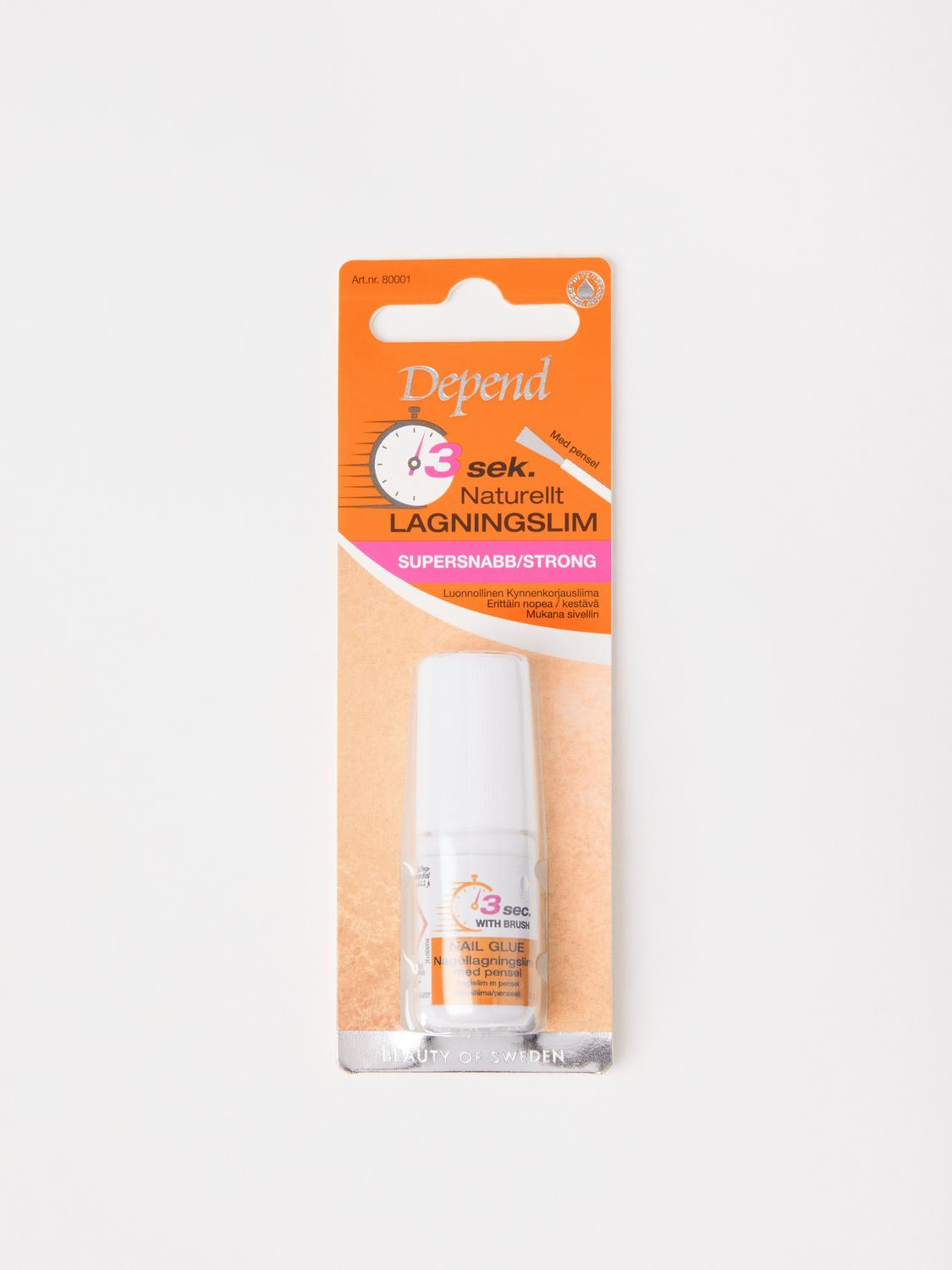 Depend 3 Sec. Natural Nail glue with brush