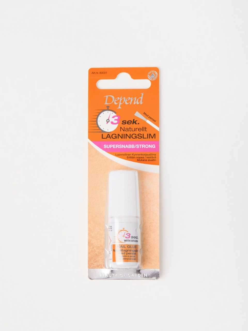 Depend 3 Sec. Natural Nail glue with brush