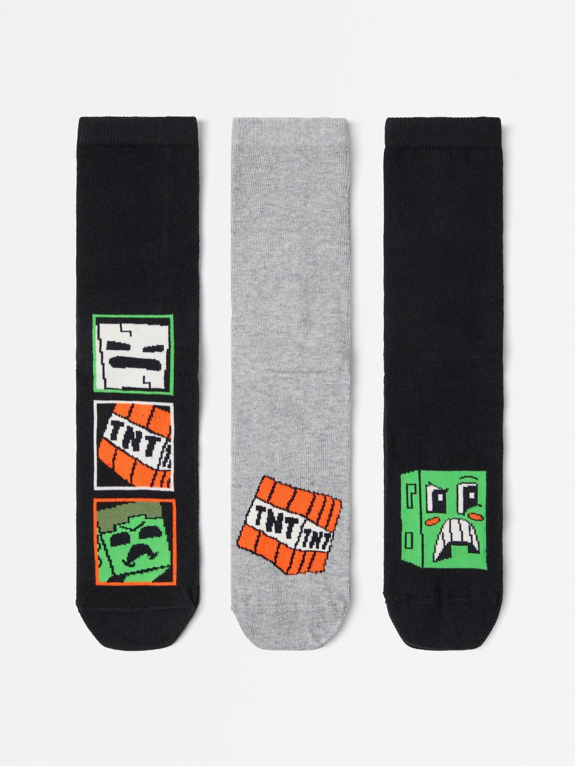 3-pack Minecraft strumpor