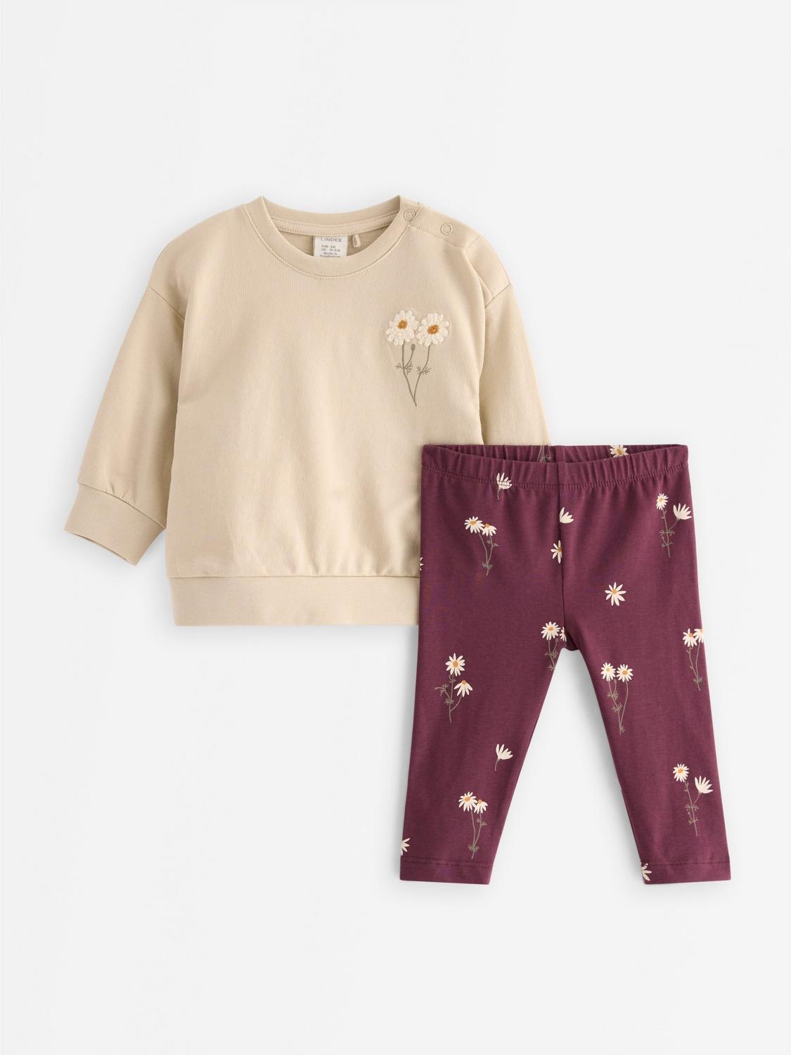 Set - sweatshirt och leggings