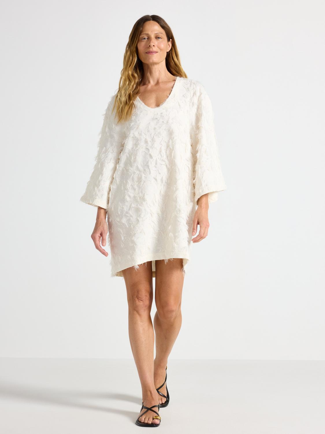 Mini klänning med fransar