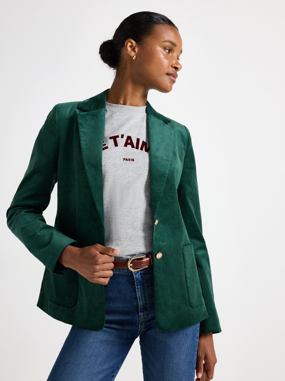 Blazer in corduroy