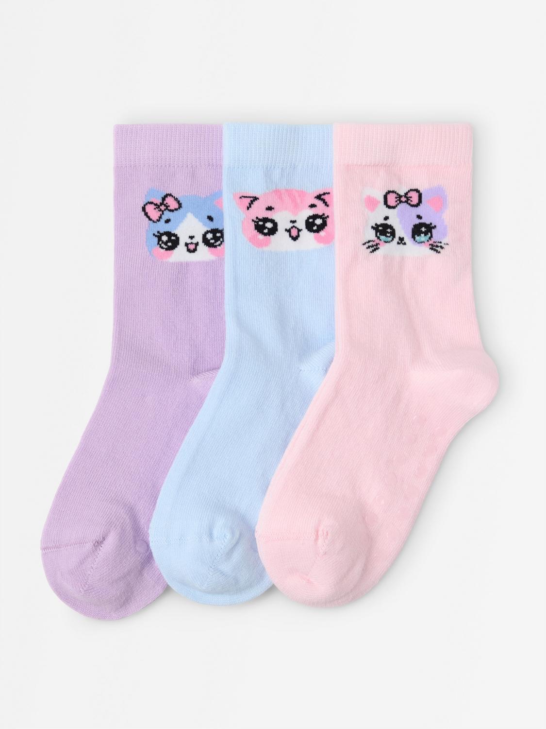 3-pack strumpor med halkskydd