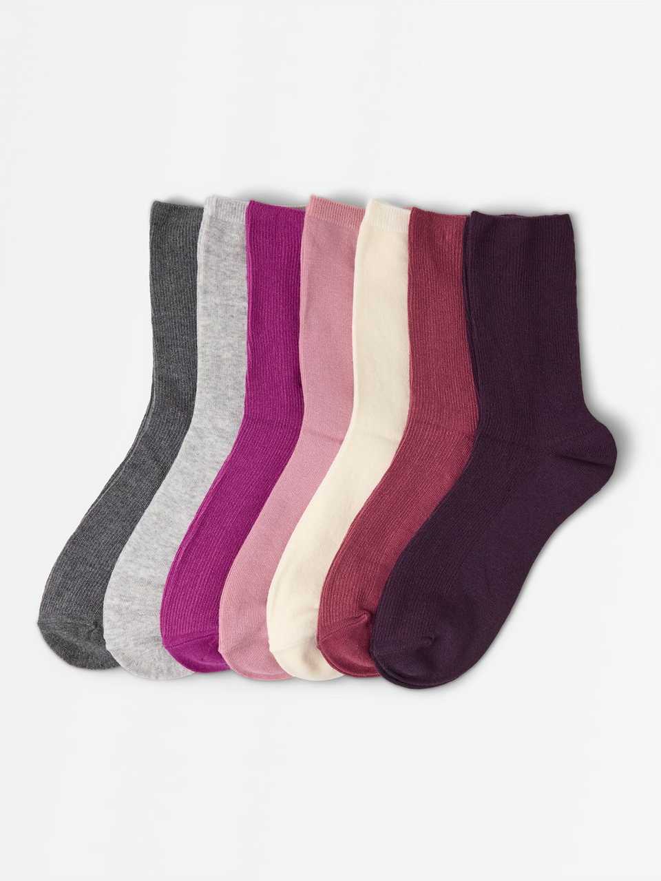 7-pack höga ankelstrumpor
