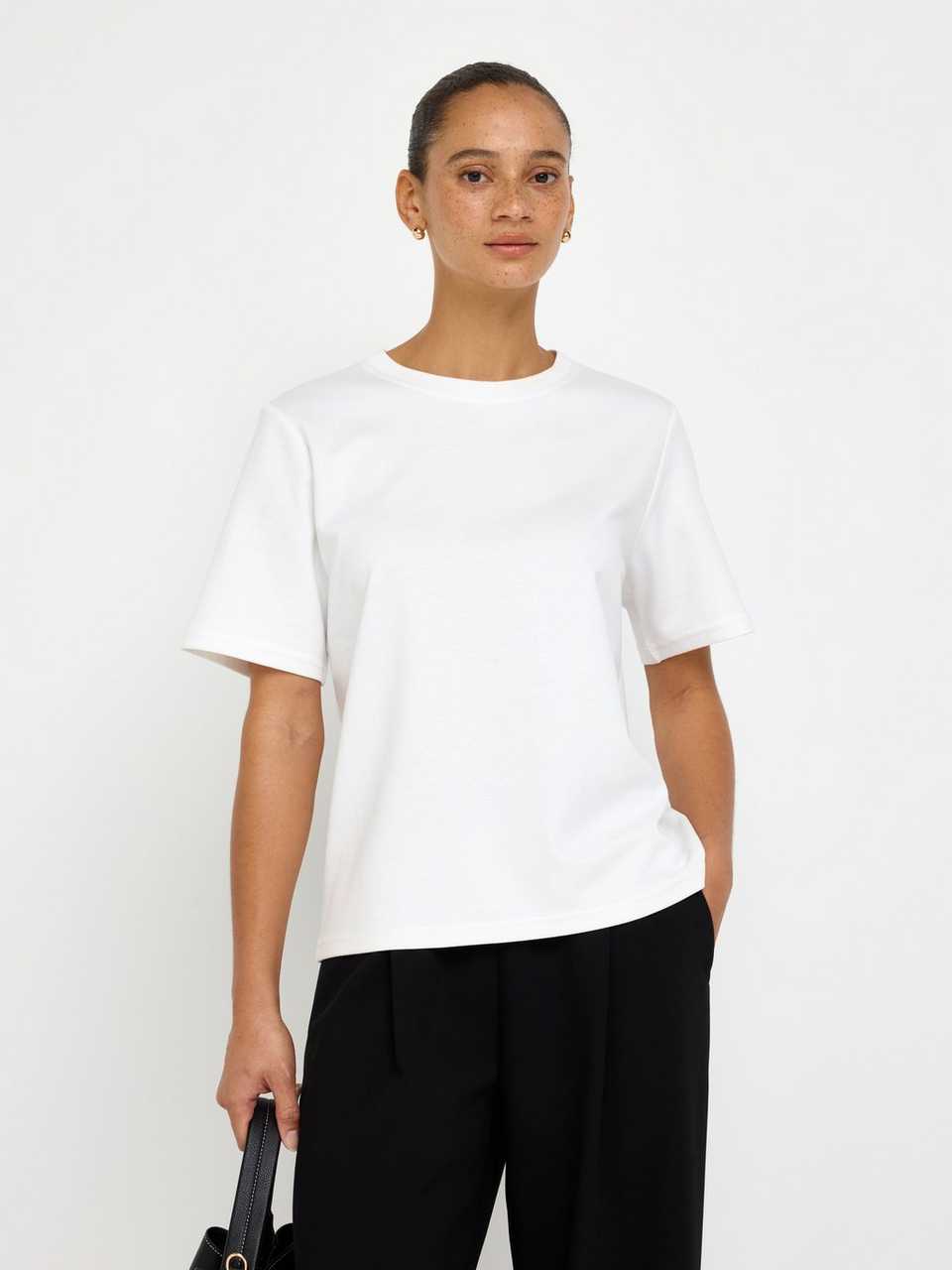 T-shirt i kraftig bomull