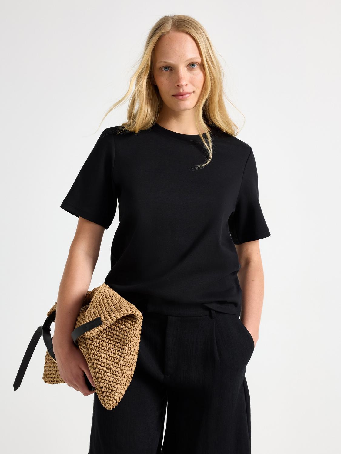 T-shirt i kraftig bomull
